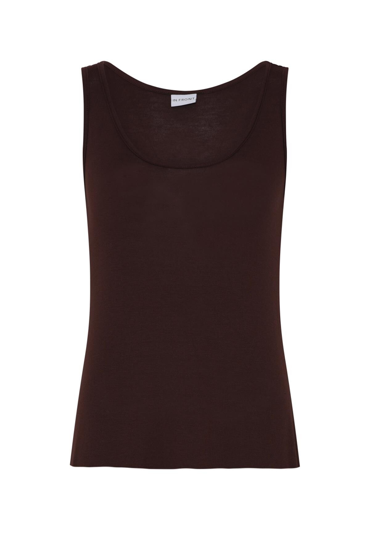 Se IN FRONT Slip Tank Top, Farve: Brown, Størrelse: M, Dame hos Infront Women