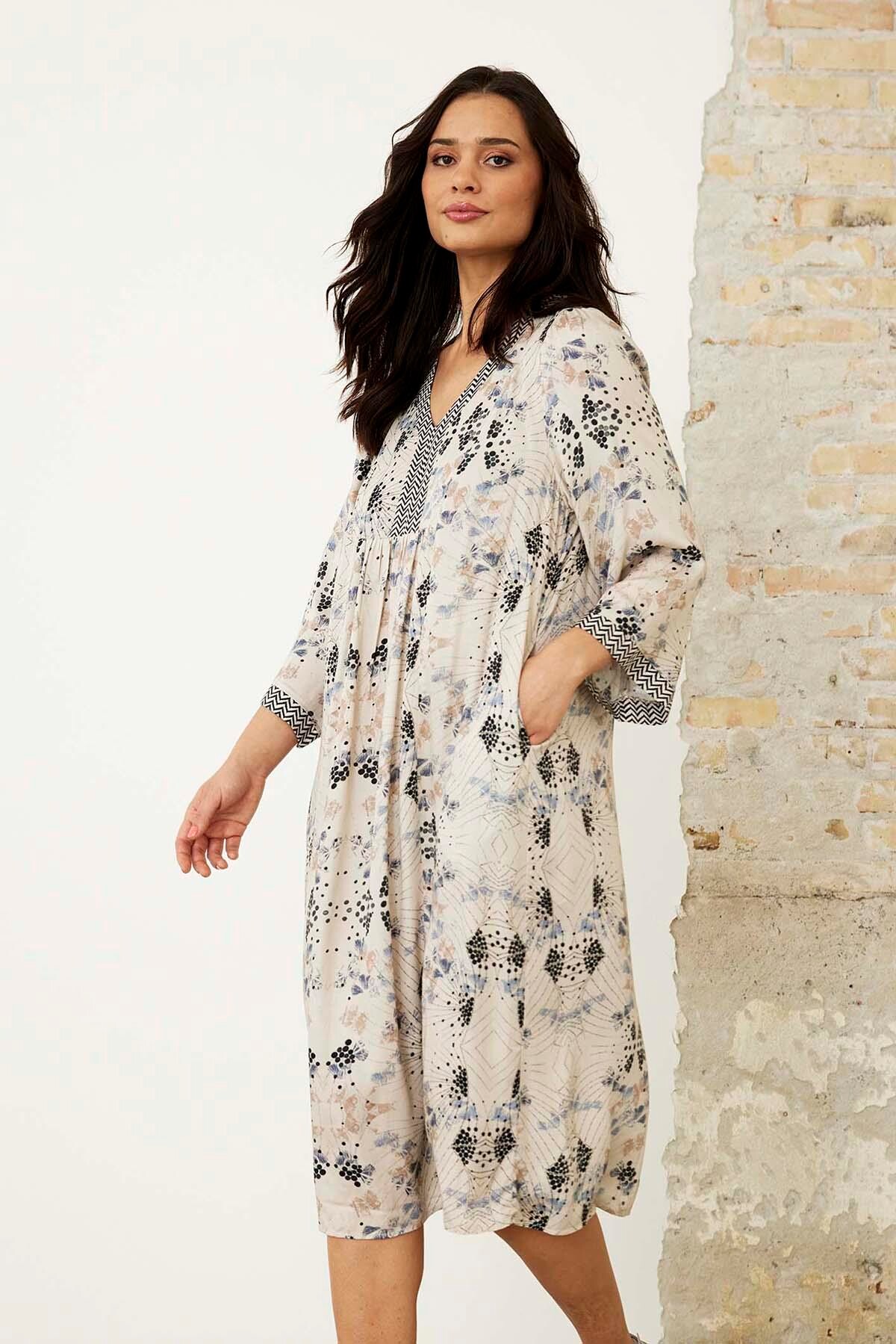In Front Darling Dress 16138 501 Blue 501 S