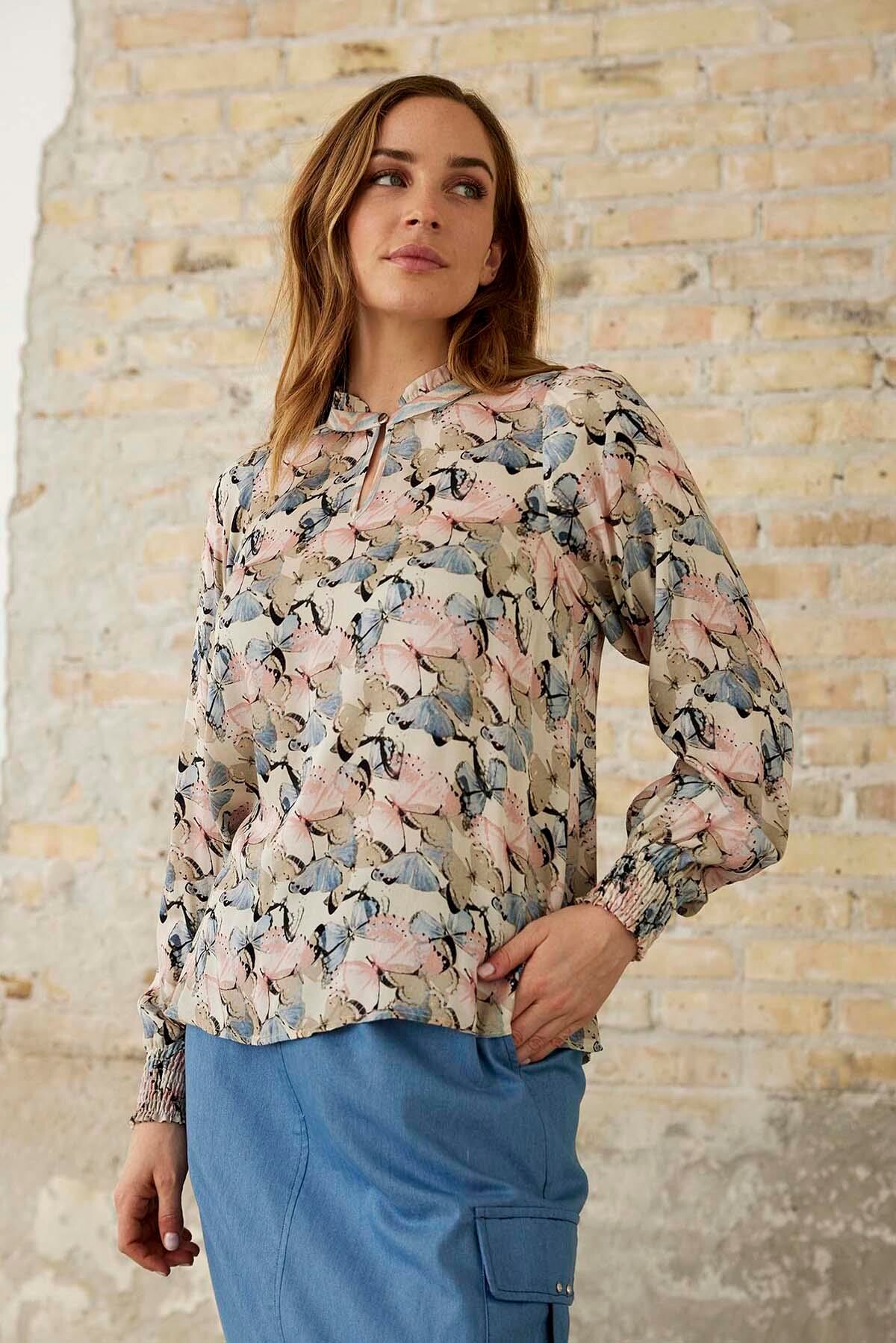 Front Juliet Bluse Farve: Multicolour Størrelse: Dame