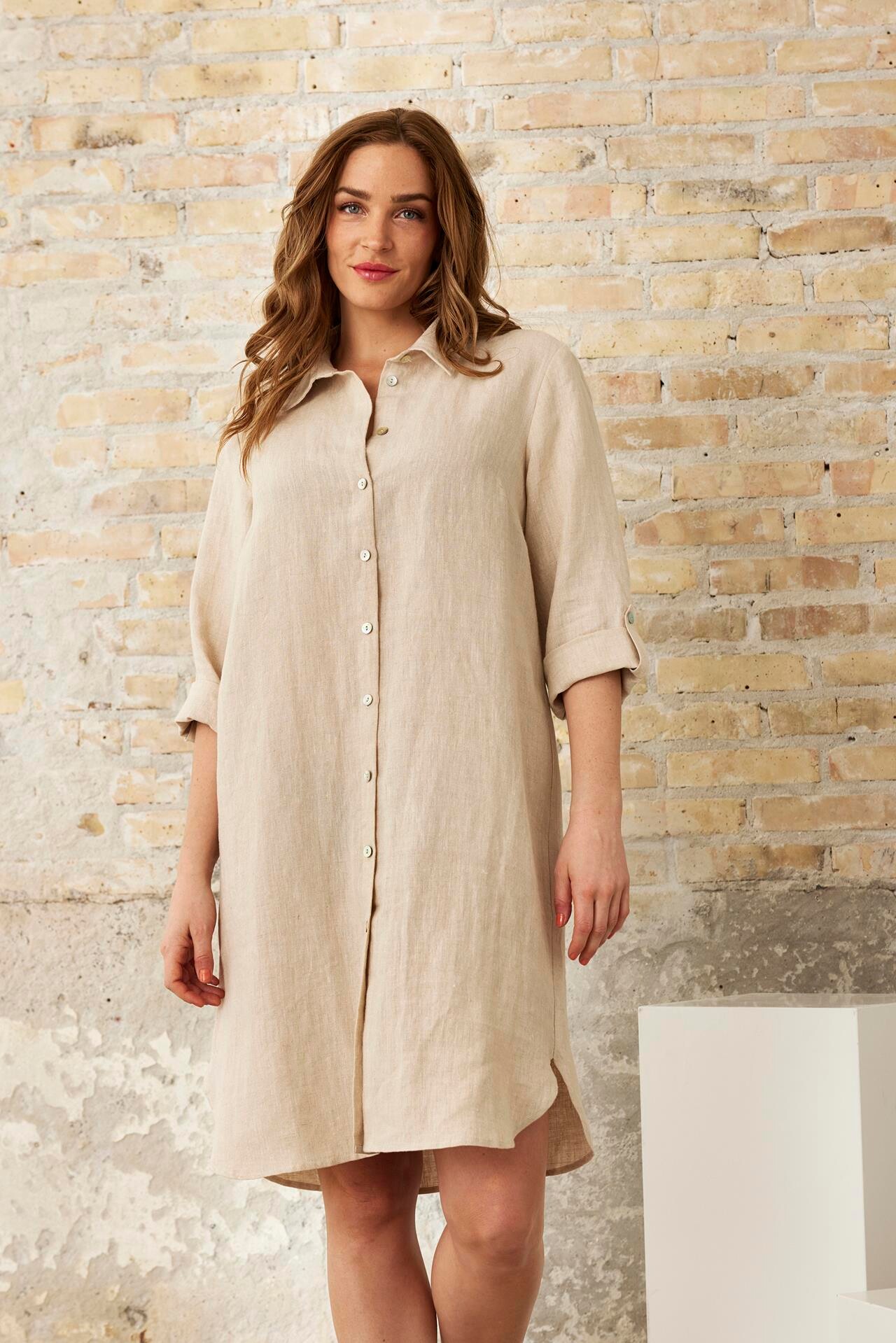 Front Linea Dress 16149 190 Nature 190