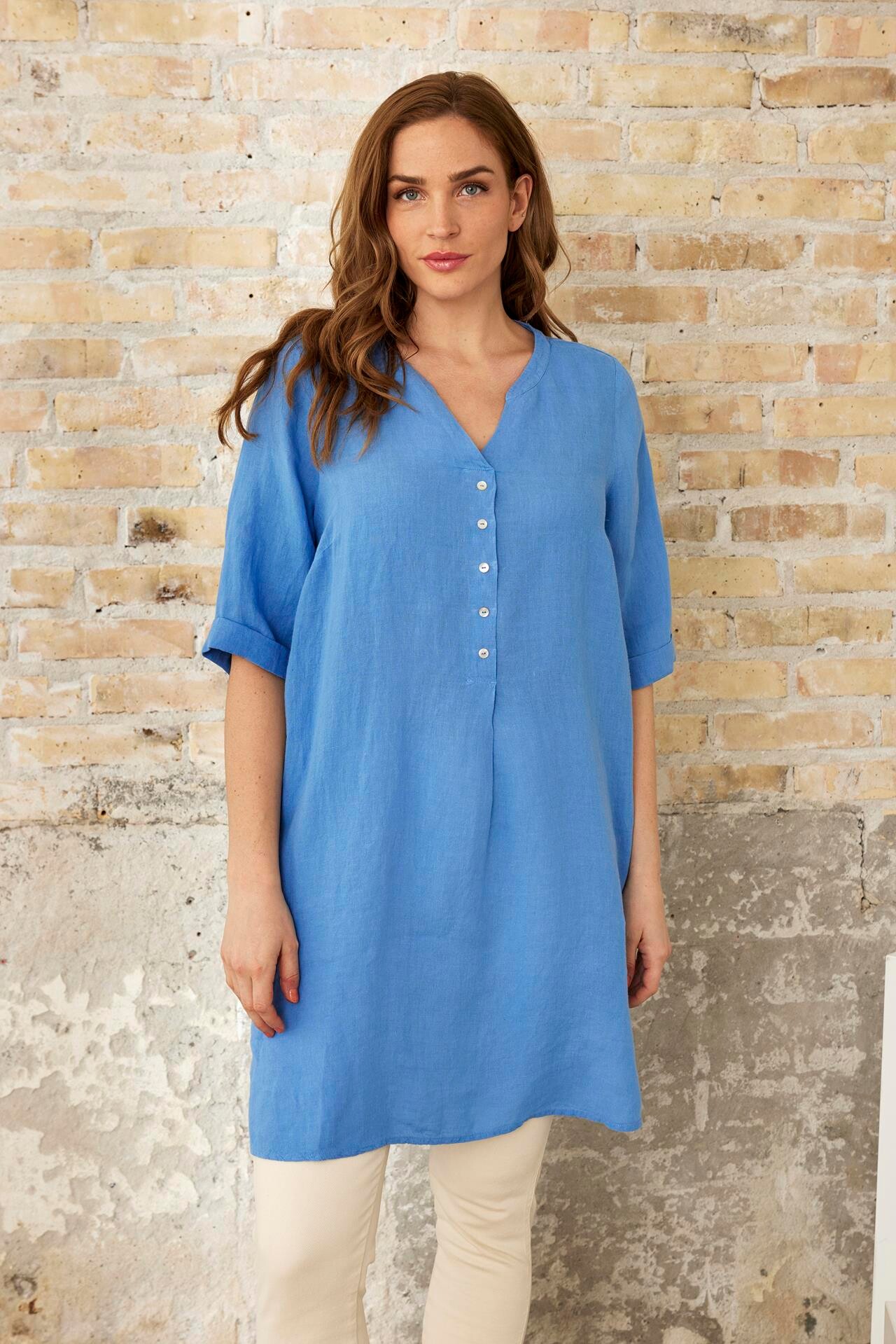 IN FRONT LINO TUNIC 16236 501 (Blue 501)