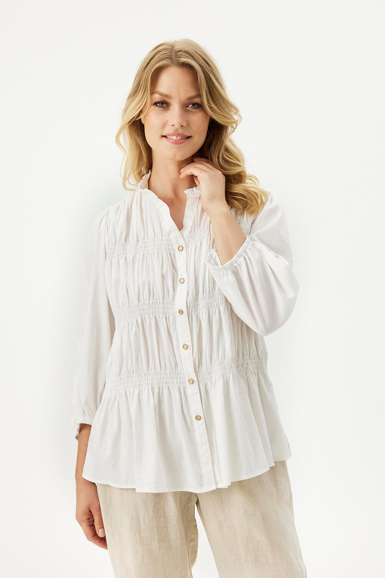 Front Vikky Shirt 16325 020 Off White 020