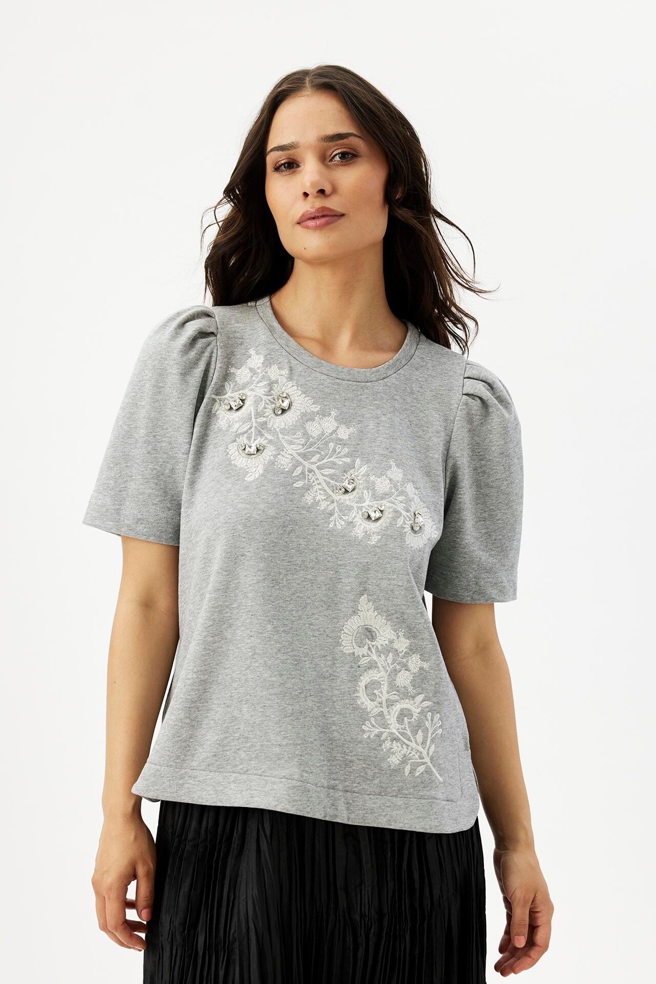 Billede af IN FRONT STACY BLOUSE 16311 901 (Grey Melange 901, L)