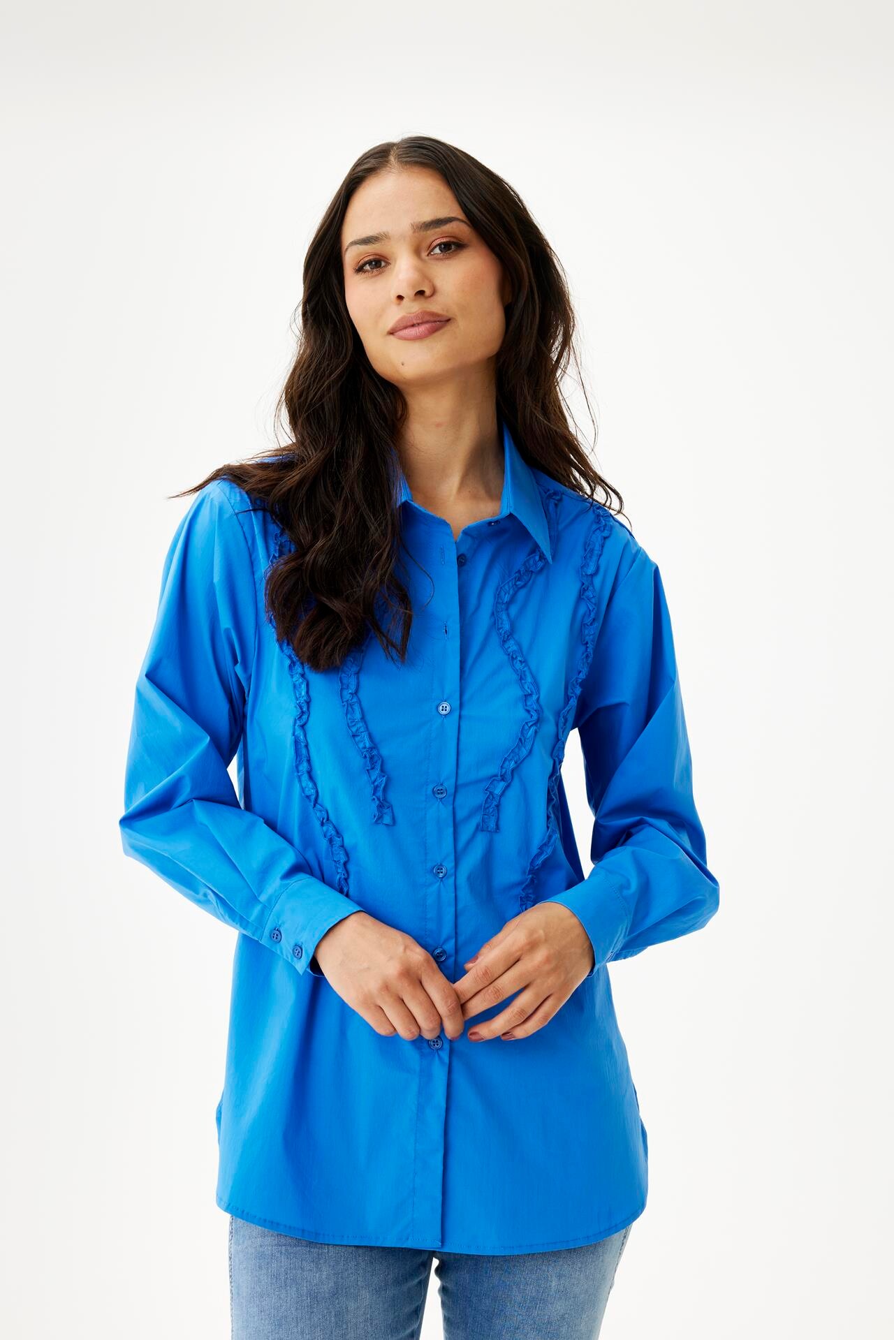 Front Tara Shirt 16415 502 Royal Blue 502
