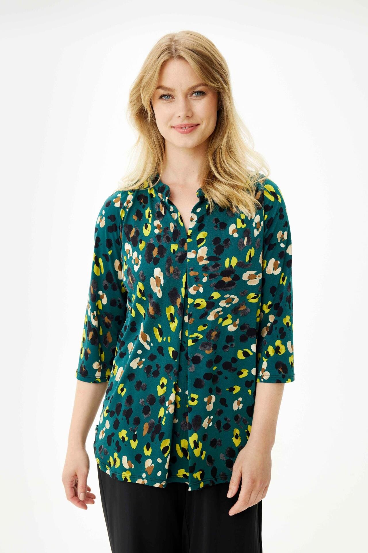 Front Maracol Bluse Farve: Green Størrelse: Dame