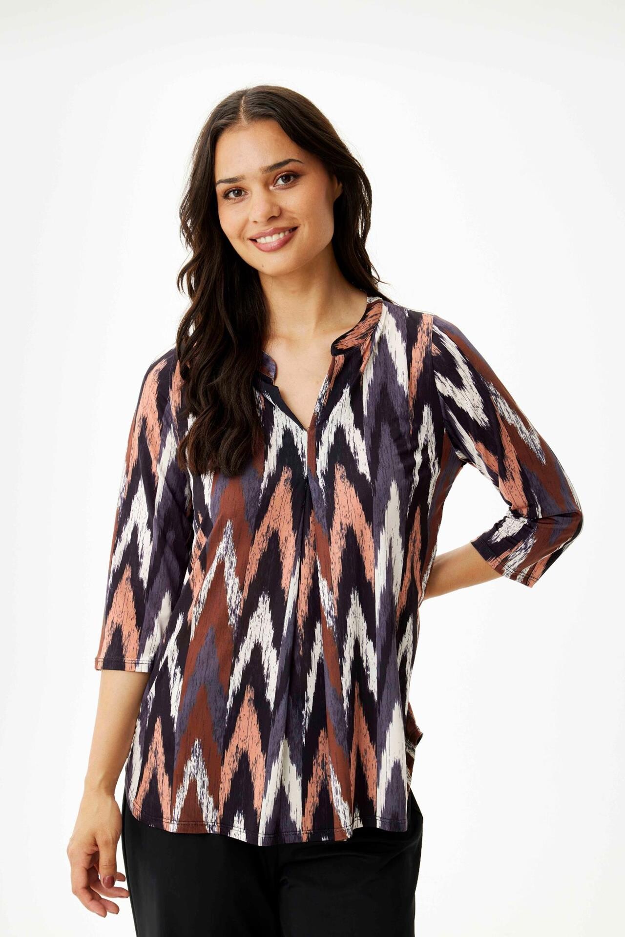 Front Maracol Blouse 16442 804 Mocca 804