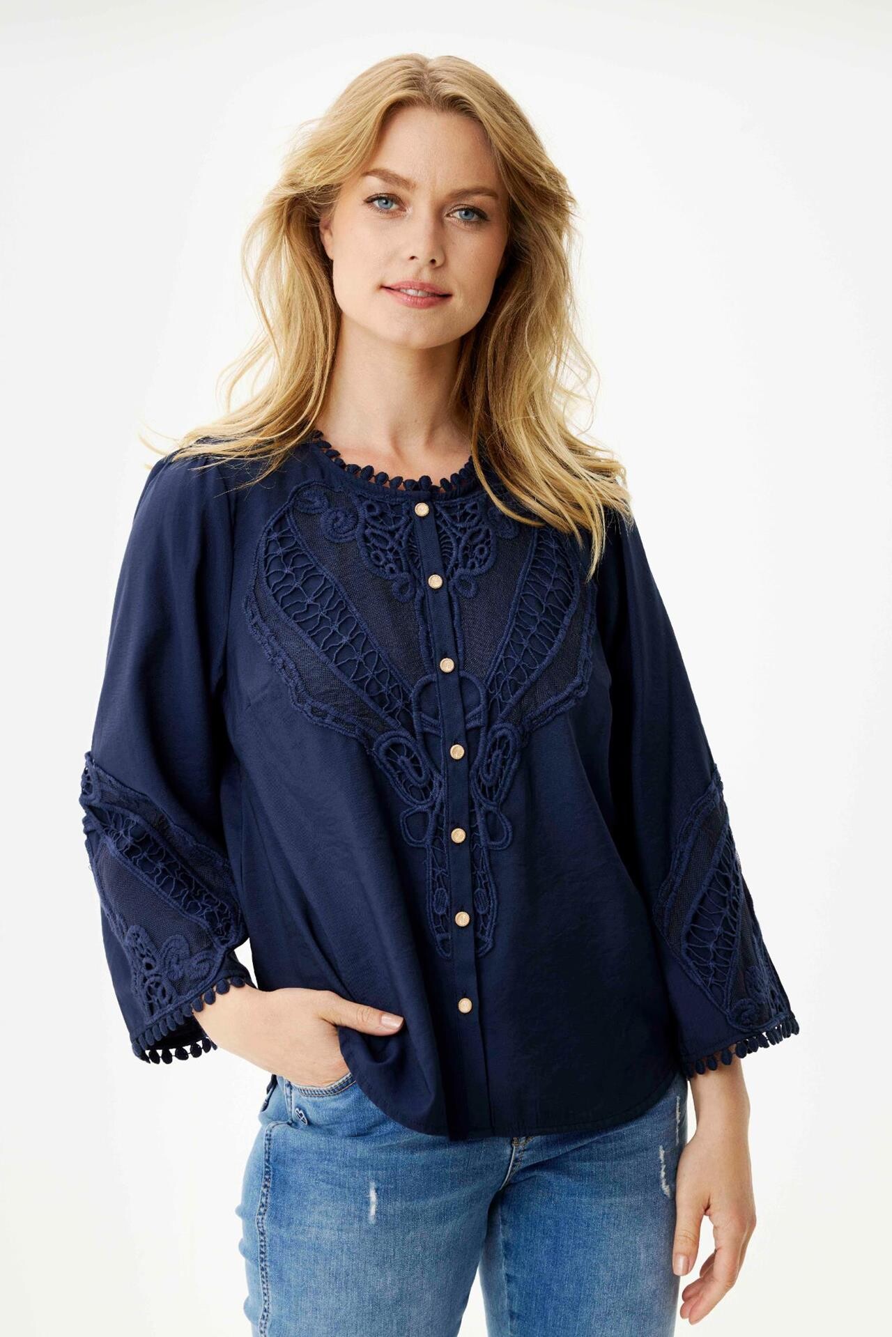 Front Mis Shirt 16322 591 Navy 591