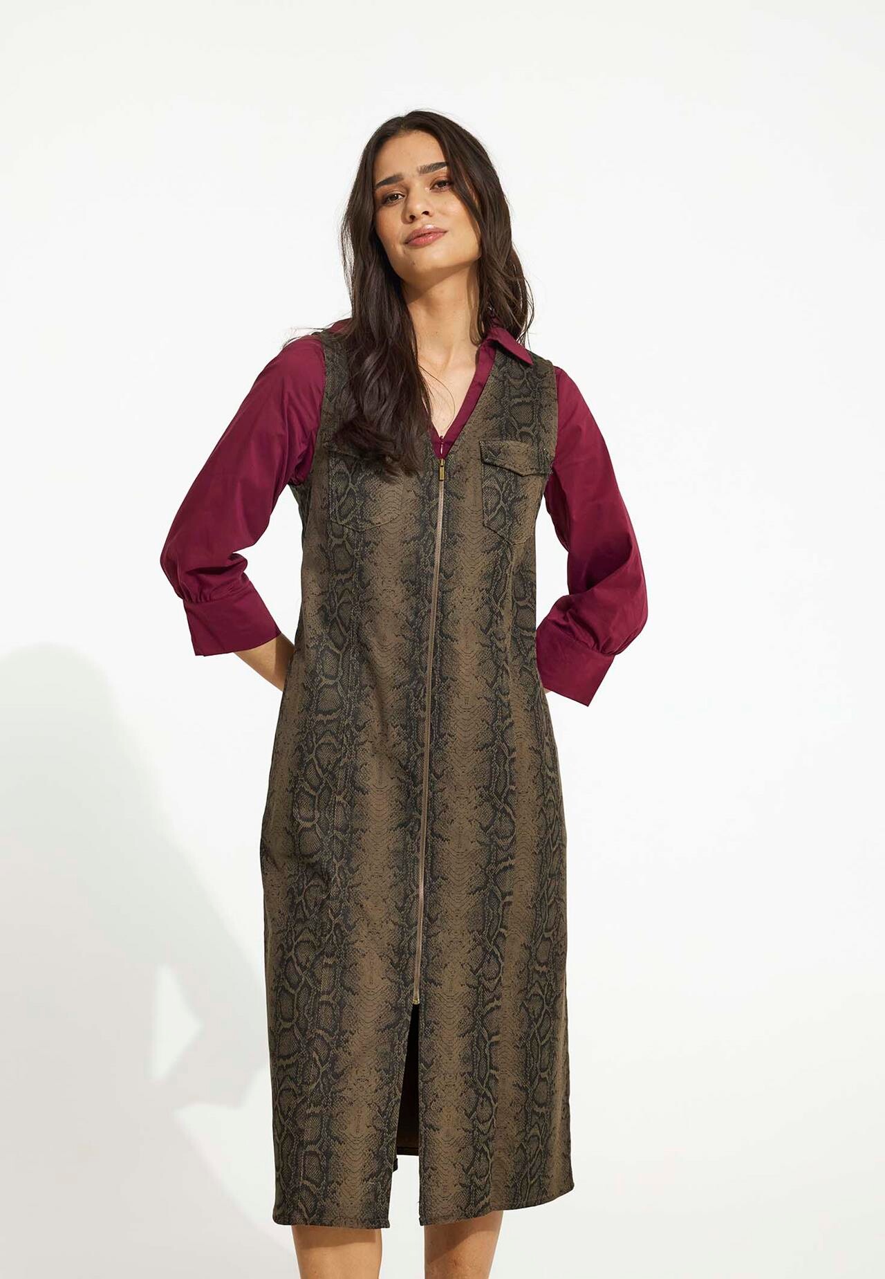 Front Mary Jane Dress 16518 804 Mocca 804