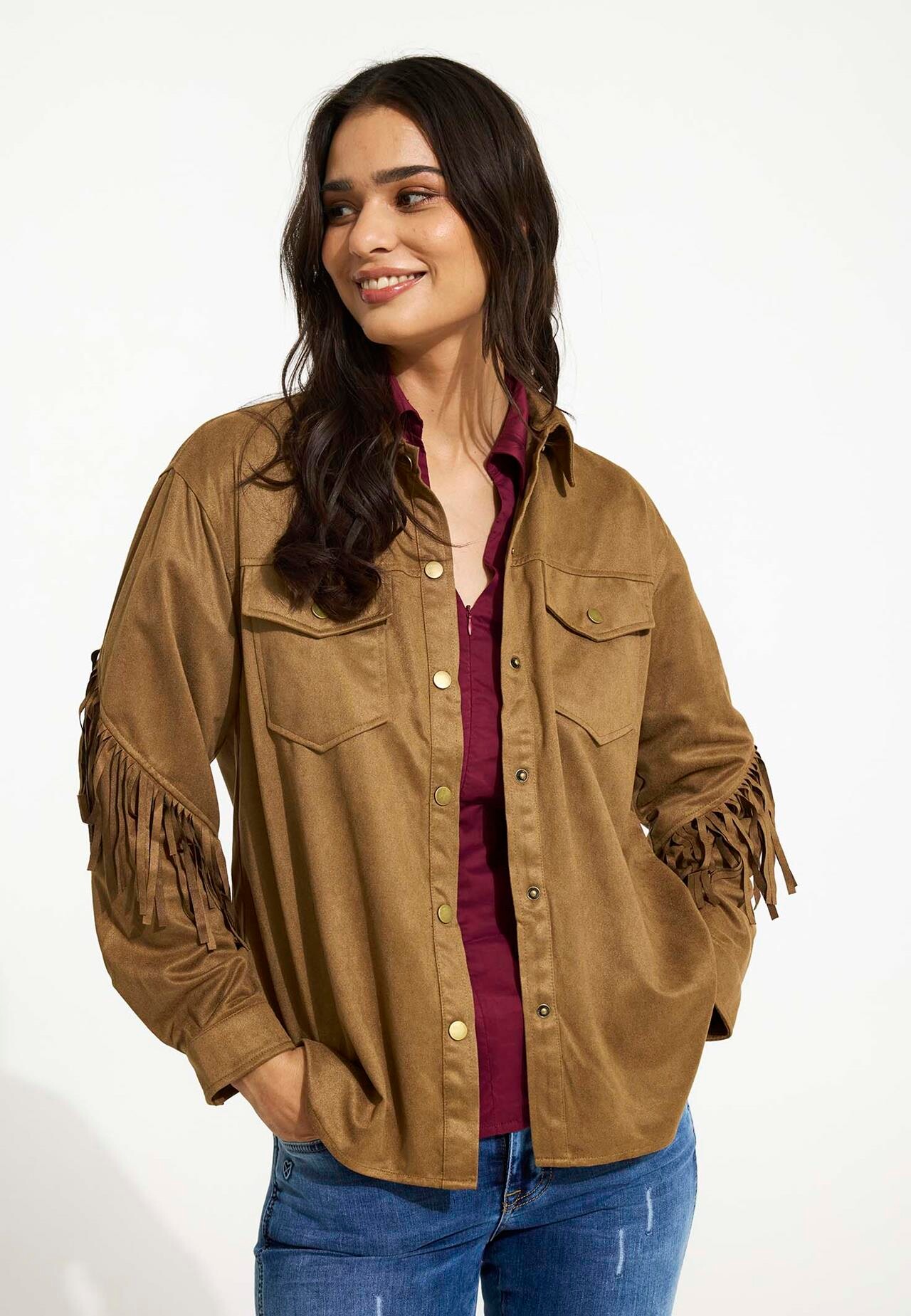 Front Jessica Shirt 16514 810 Cognac 810