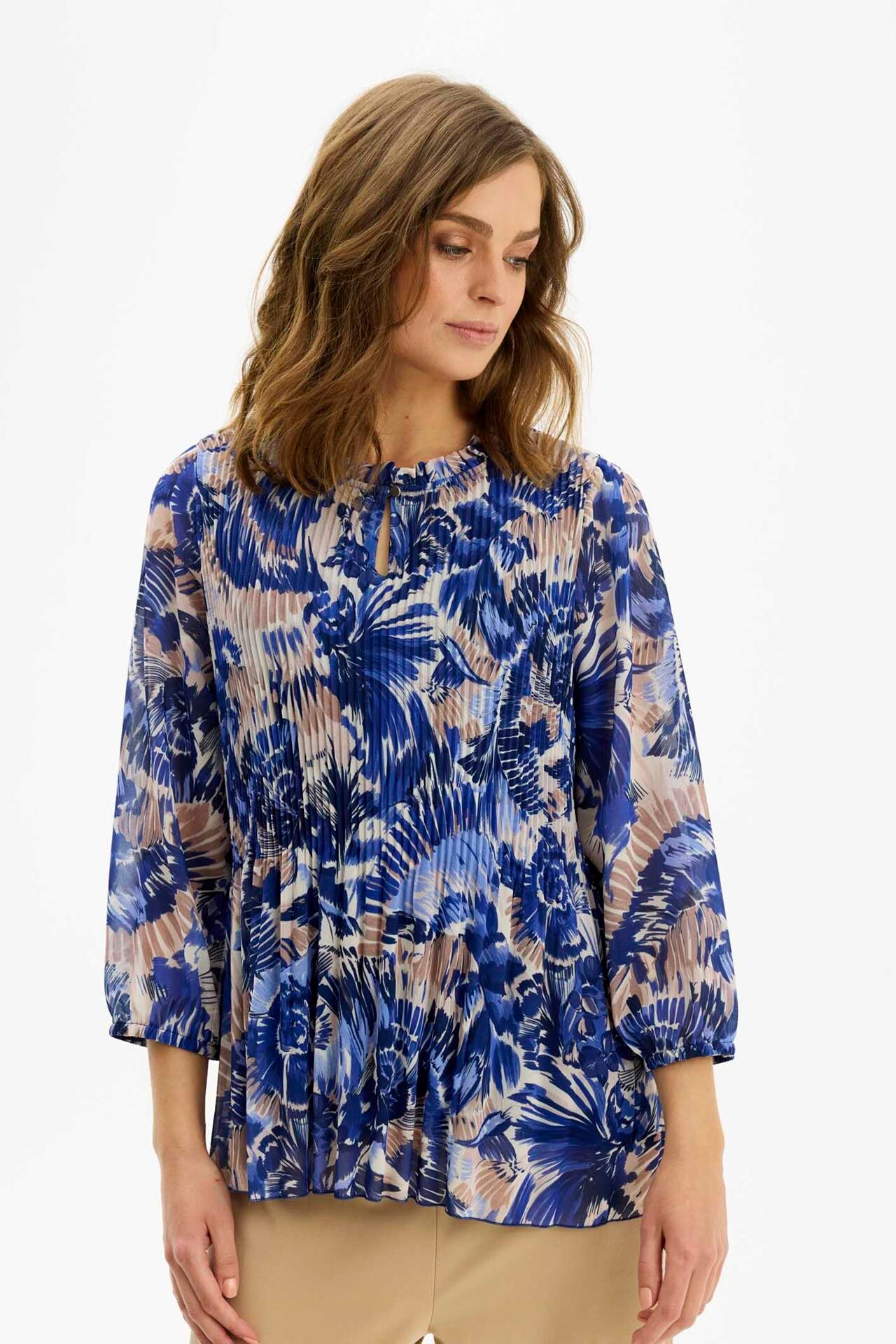 Front Elinor Bluse Farve: Blue Størrelse: Dame