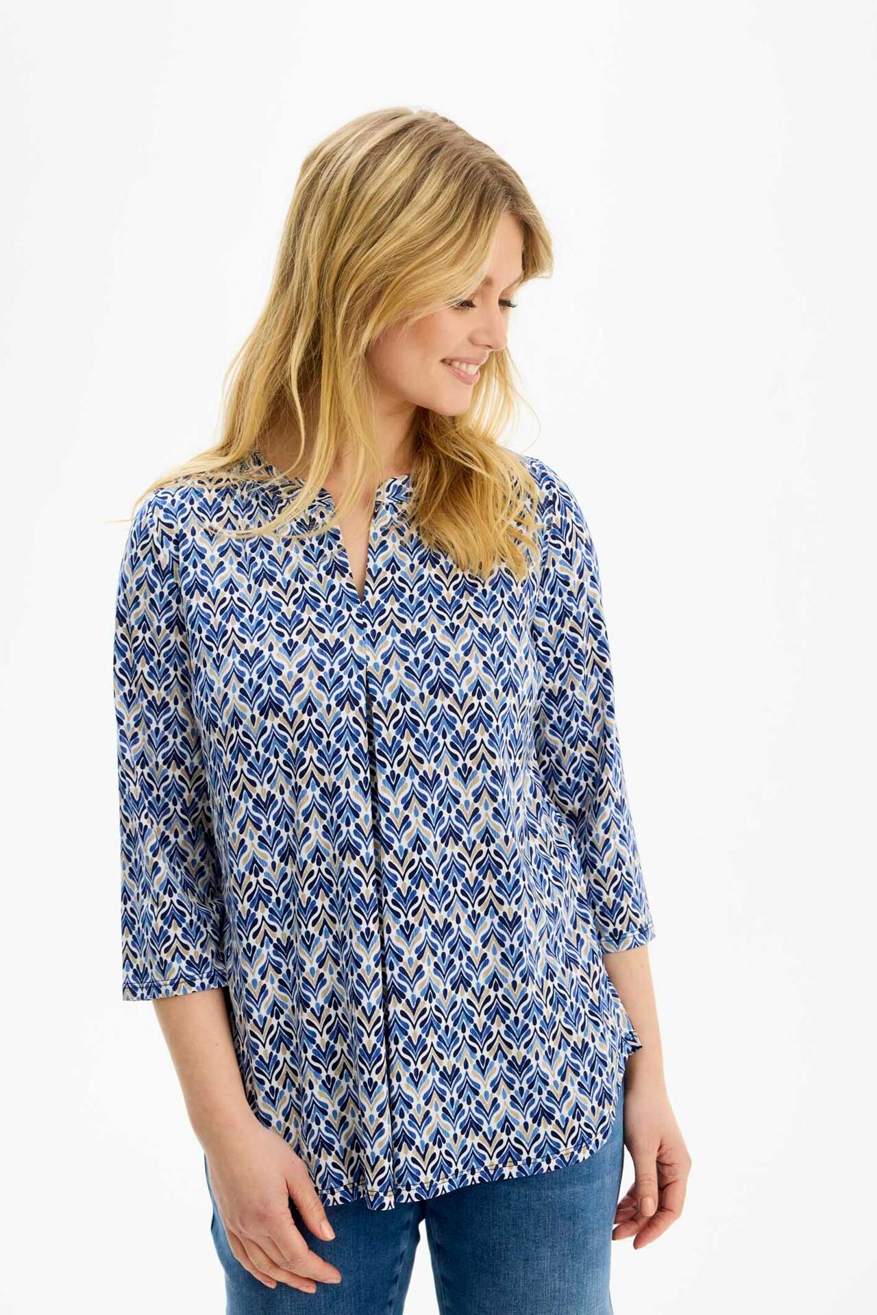 IN FRONT MARACOL BLOUSE 16665 501 (Blue 501)