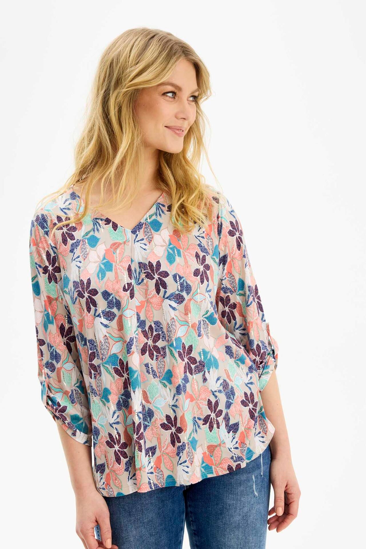IN FRONT TANIA BLOUSE 16675 000 (Multicolor 000)