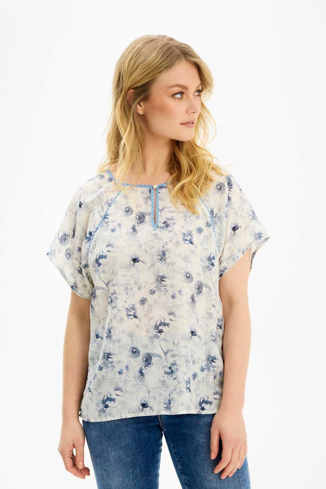 IN FRONT NUGGI BLOUSE 16590 501 (Blue 501)