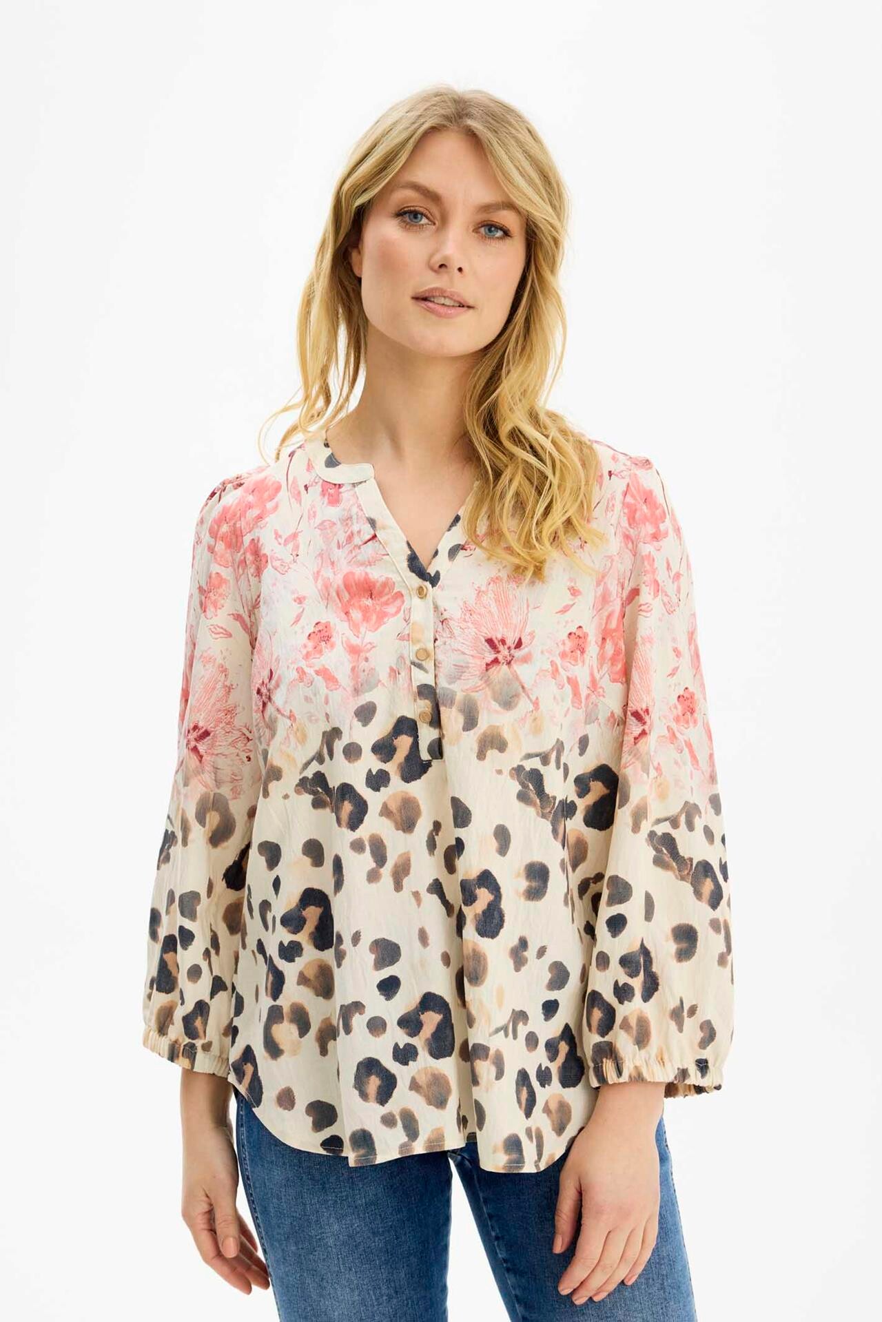 IN FRONT MONA BLOUSE 16618 230 (Coral Rose 230)