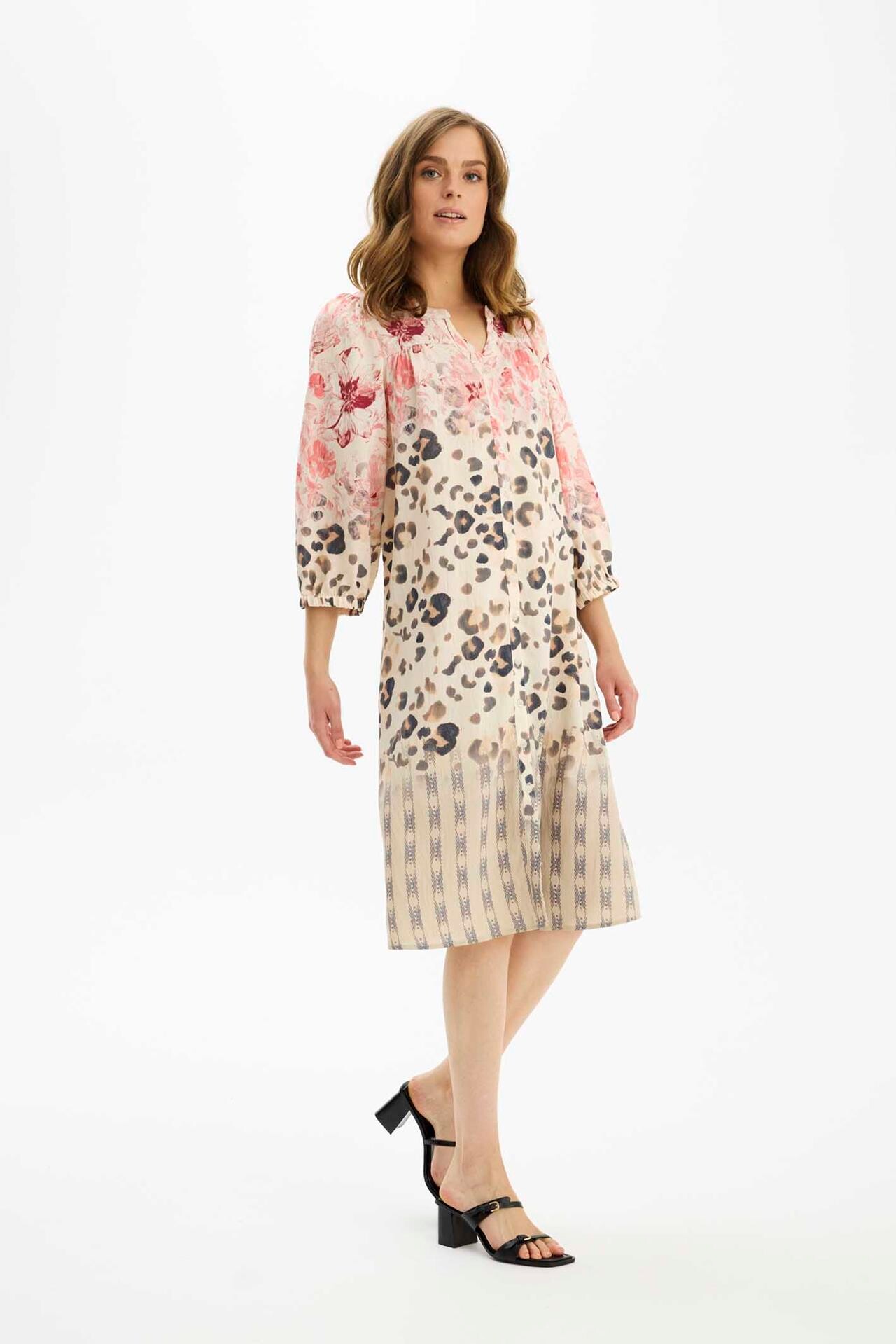 IN FRONT MONA DRESS 16617 230 (Coral Rose 230)