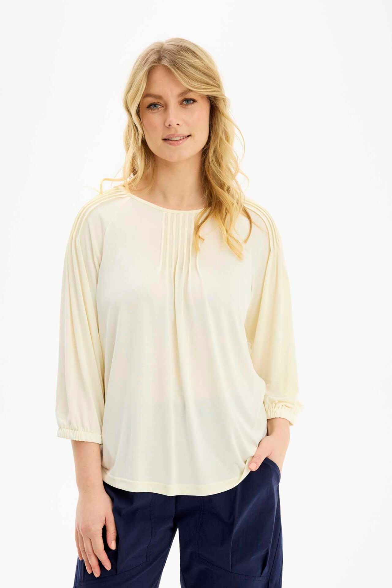 IN FRONT SOL BLOUSE 16587 025 (Creme 025)