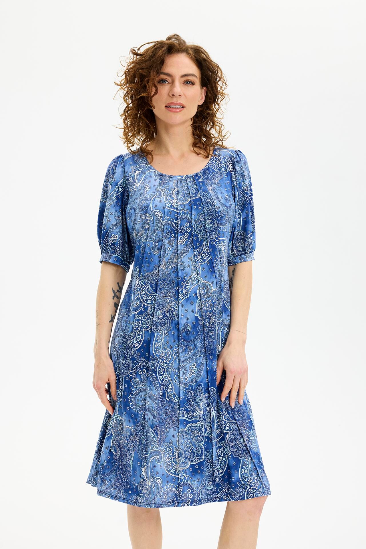 IN FRONT LUCETTE DRESS 16713 501 (Blue 501)