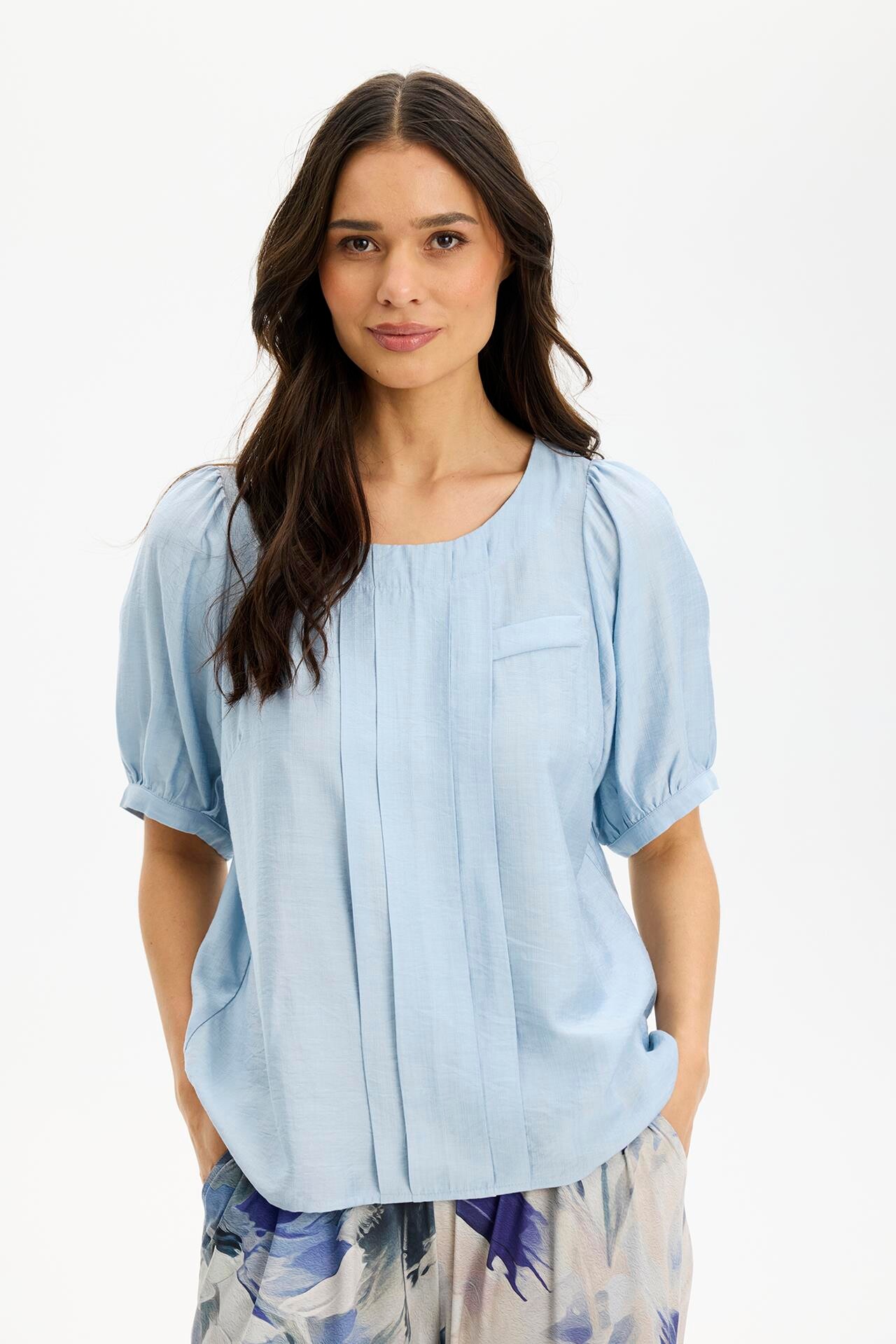 IN FRONT GOLDI BLOUSE 16702 505 (Light Blue 505)
