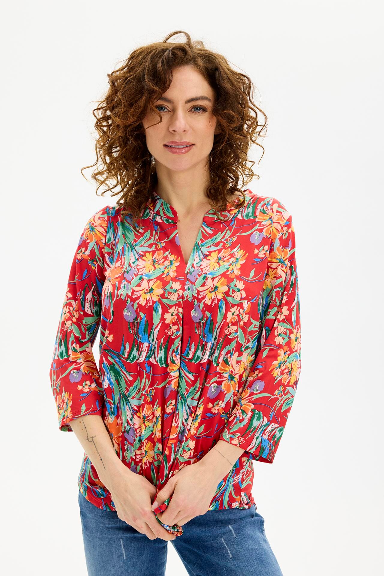 IN FRONT MARACOL BLOUSE 16704 201 (Red 201)