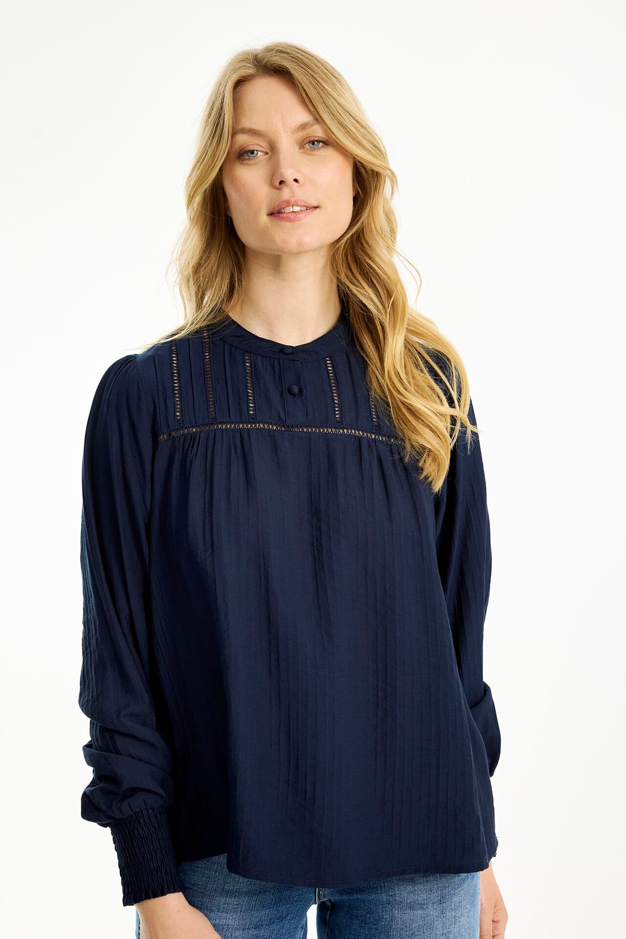 IN FRONT SAFRAN BLOUSE 16758 591 (Navy 591)
