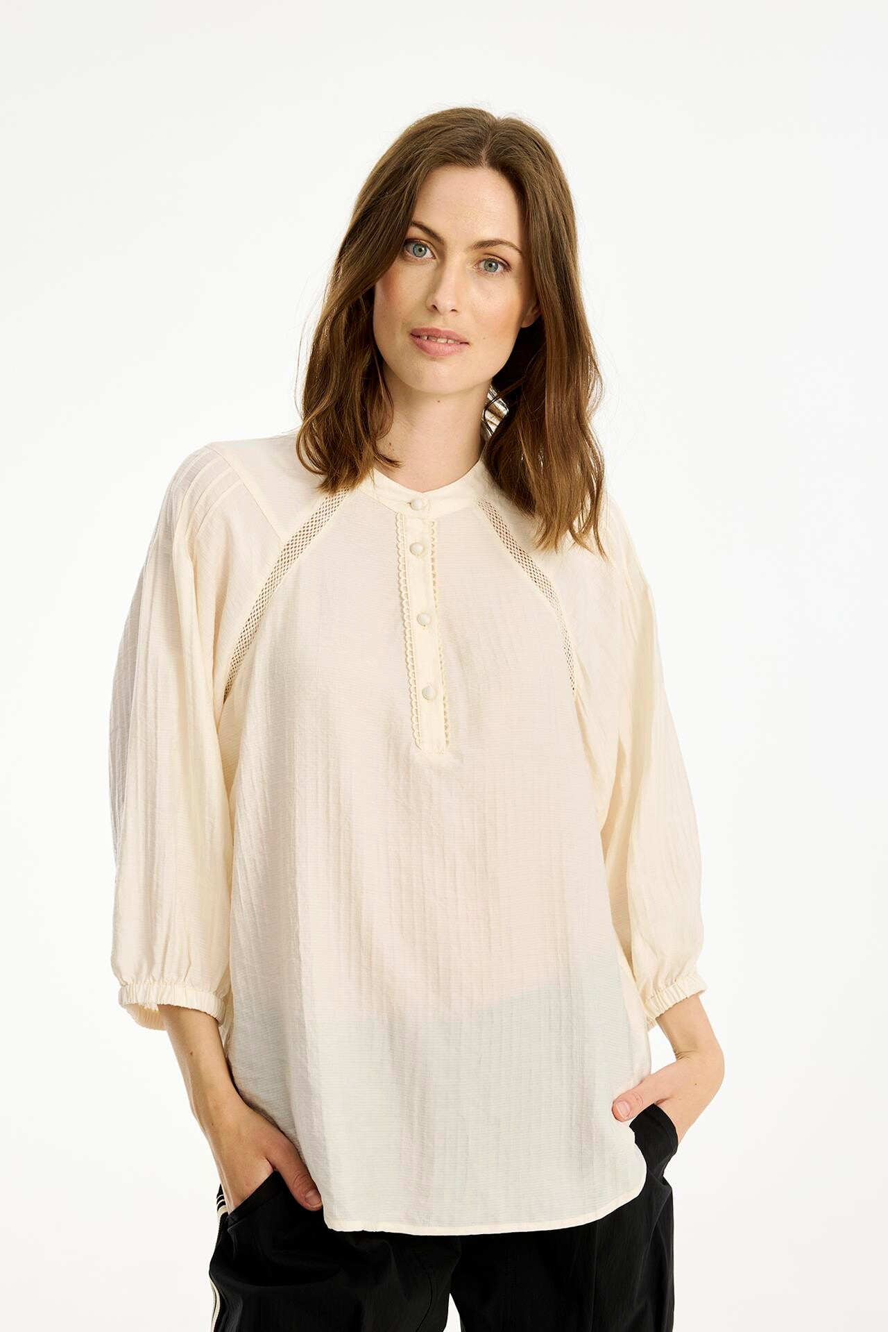 IN FRONT OLINE BLOUSE 16756 020 (Off White 020)