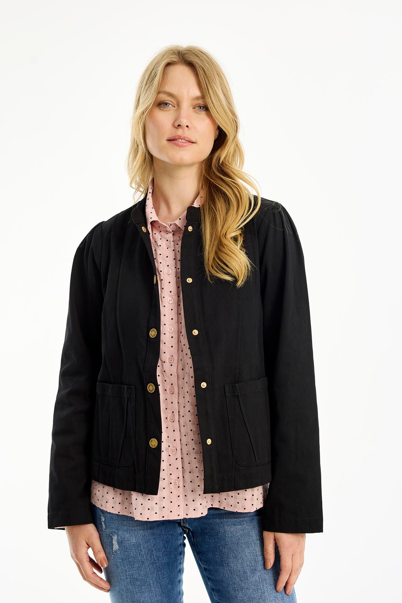 IN FRONT CASANDRA JACKET 16700 999 (Black 999)
