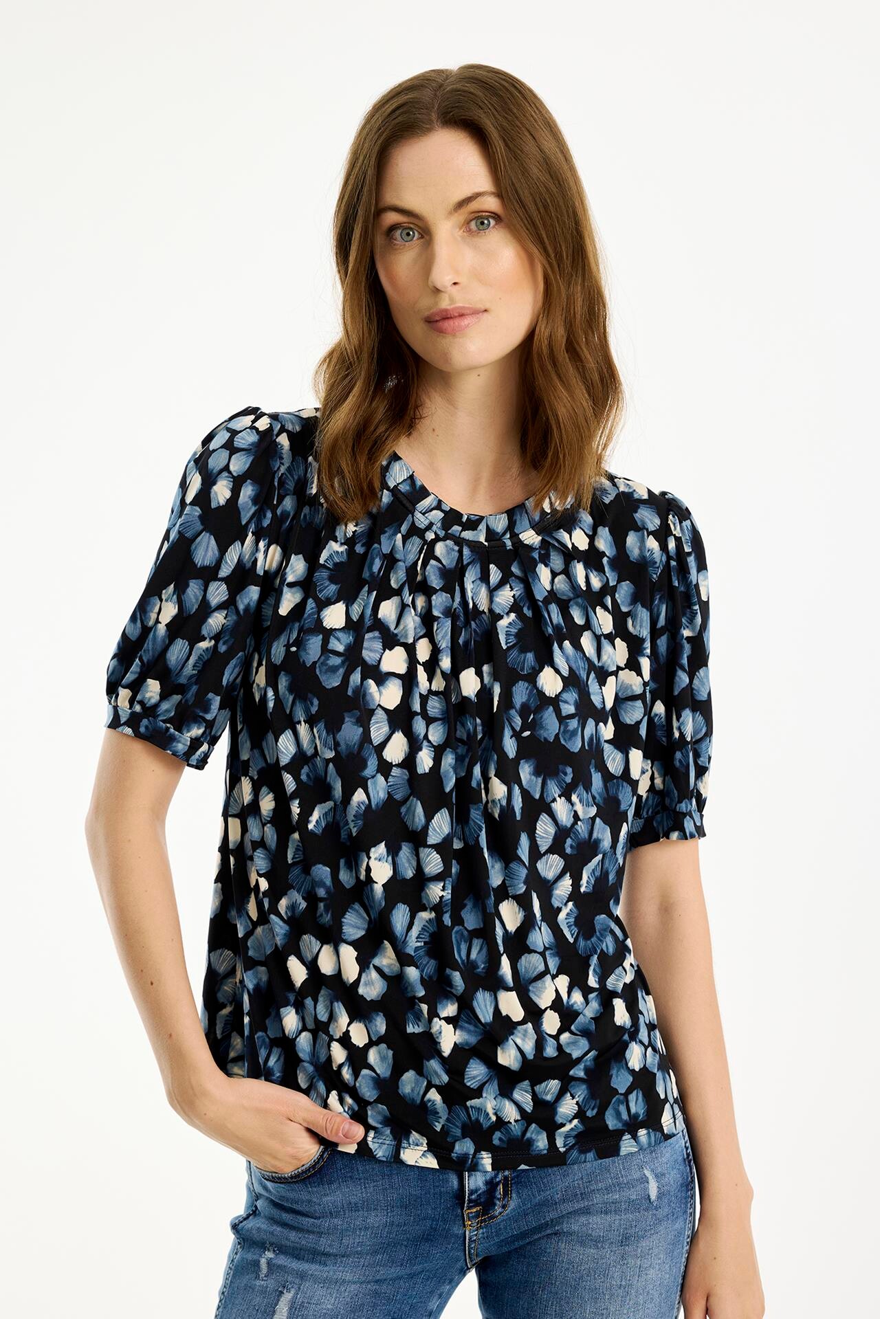 IN FRONT GRAZIA BLOUSE 16776 501 (Blue 501)