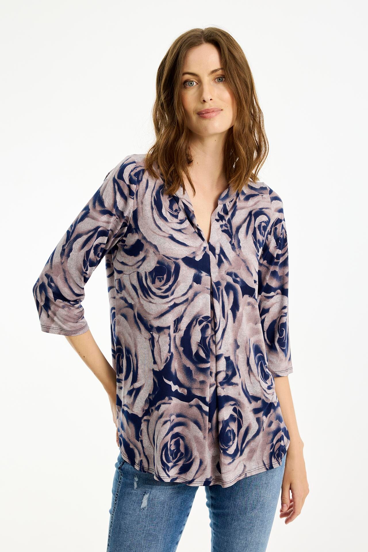 IN FRONT MARACOL BLOUSE 16786 210 (Dusty Rose 210)