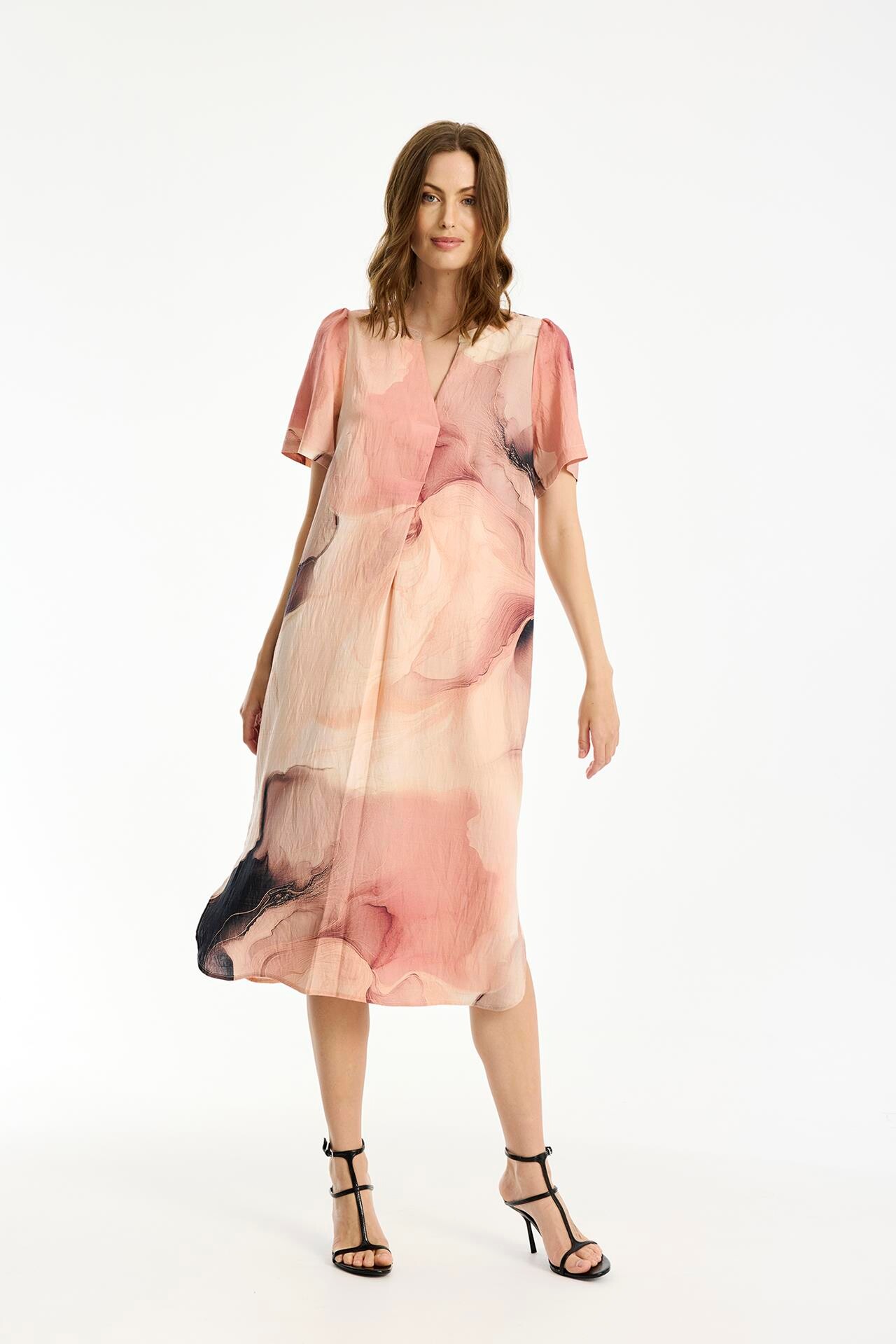 IN FRONT FREDERIKA DRESS 16735 215 (Rose 215)
