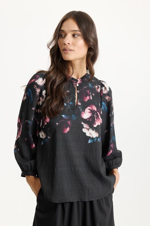 IN FRONT KAITLYN BLOUSE 16854 999 (Black)