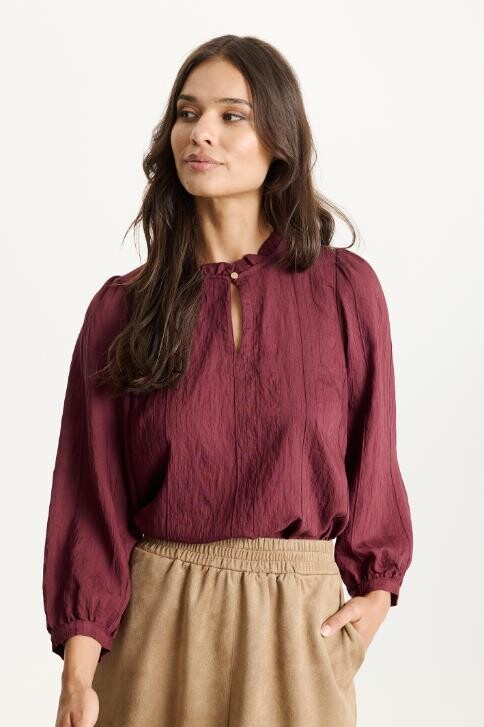 IN FRONT MARLENE BLOUSE 16850 295 (Burgondy 295)