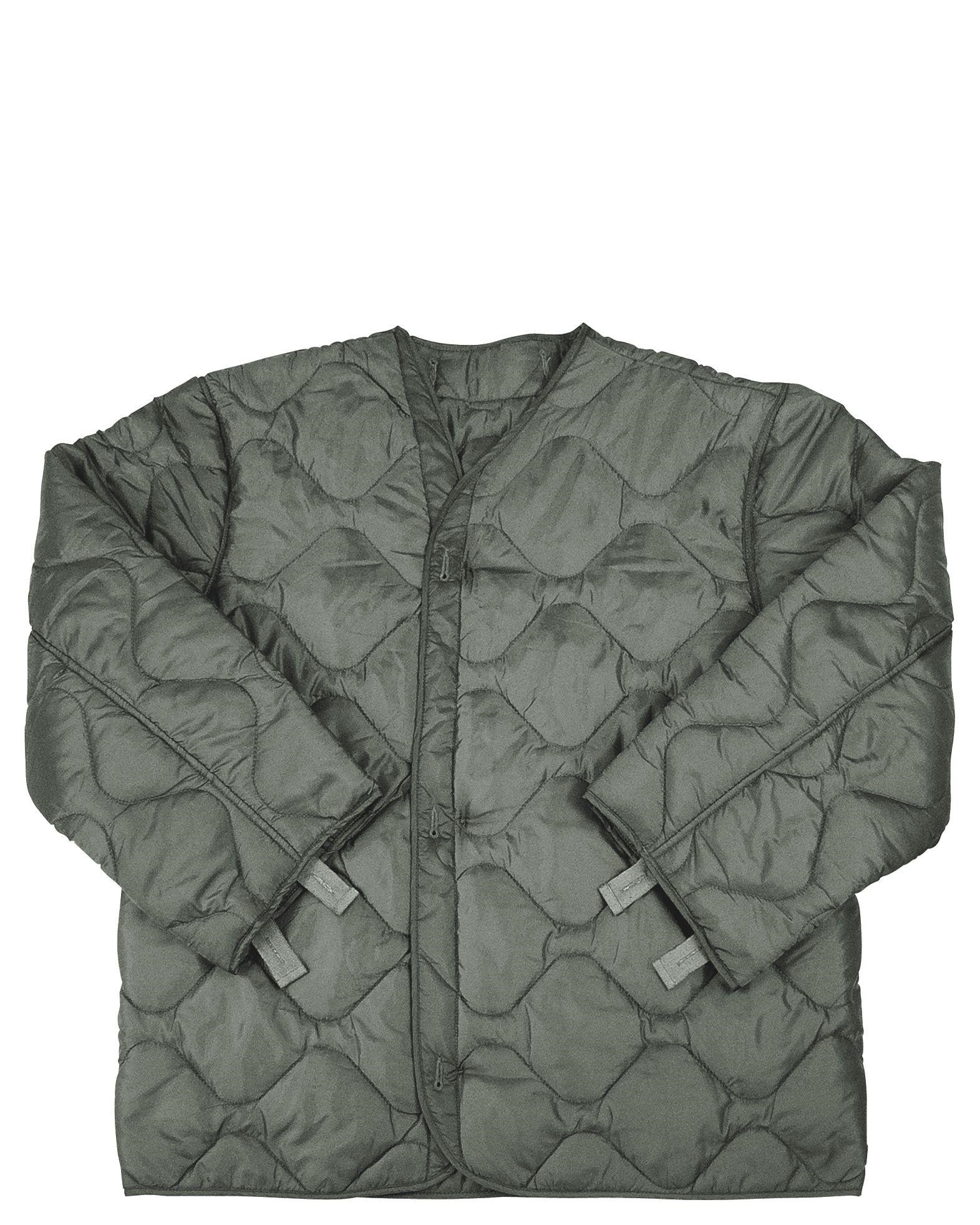 M-65 FIELD JACKET LINER BLACK QUILTED NYLON ROTHCO 8294