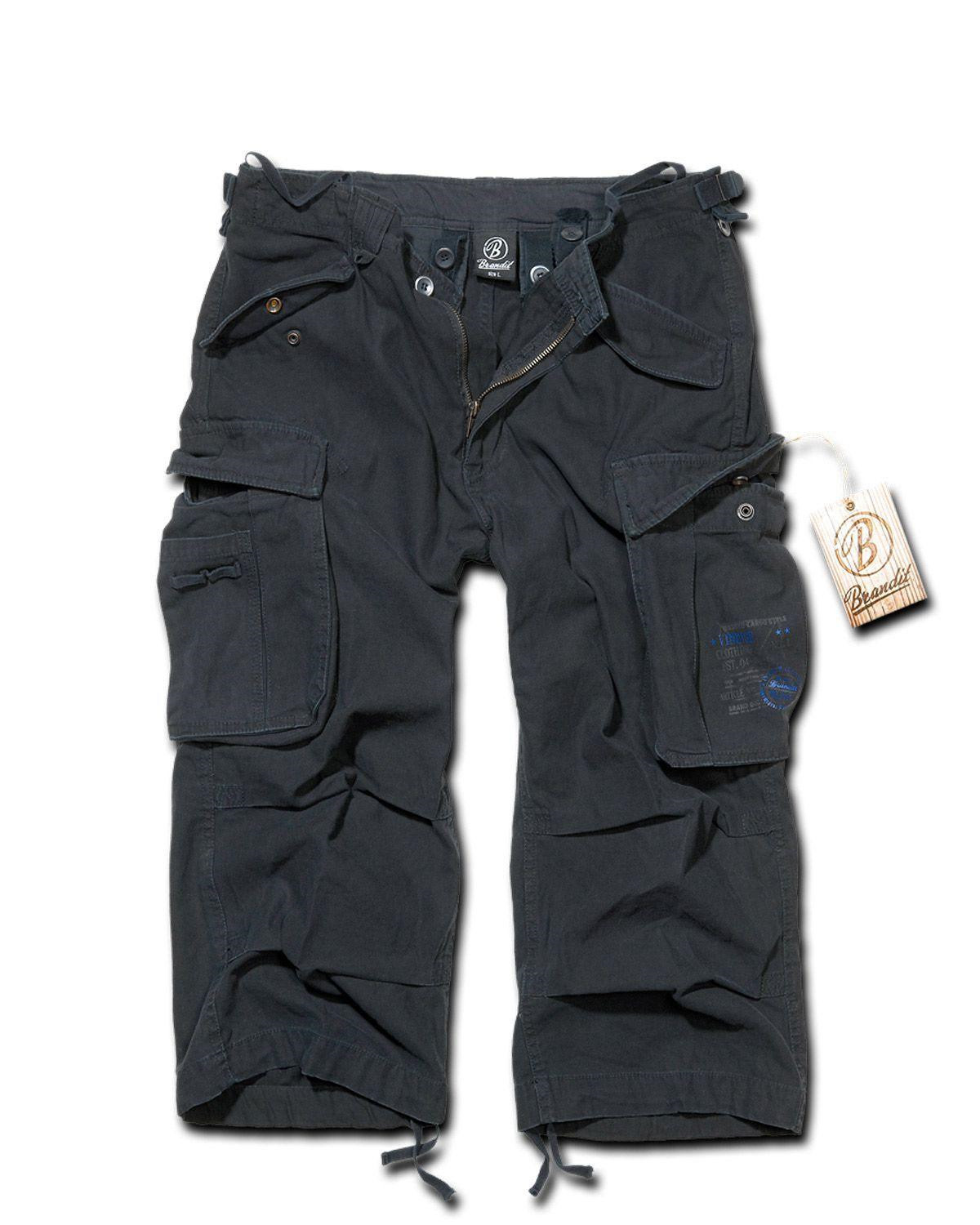 Brandit Industry Vintage 3/4 Pants (Sort, S)