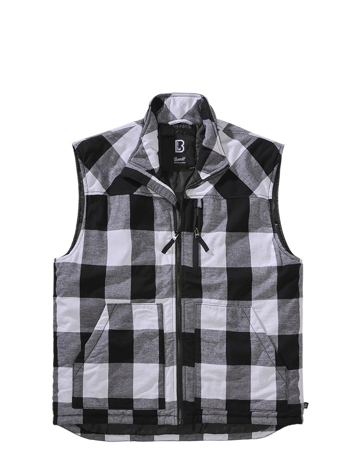 Brandit Lumber Vest (Hvid / Sort, 6XL)