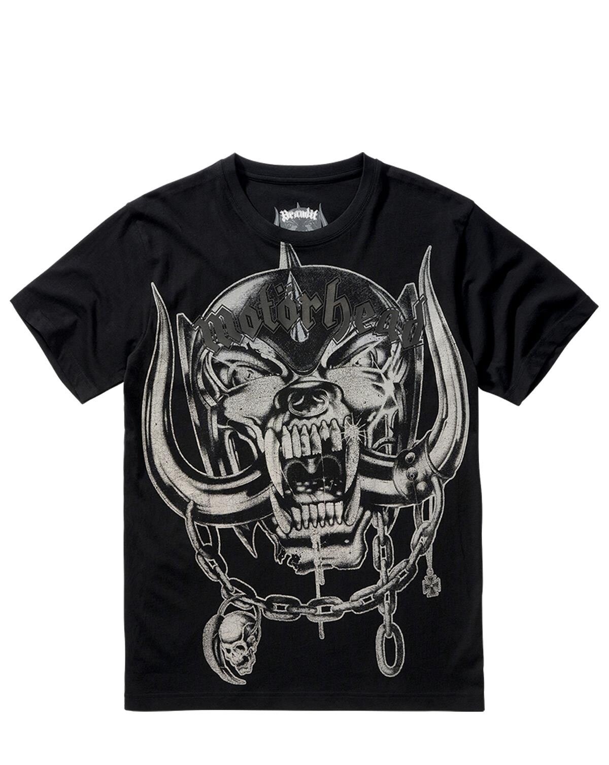 #3 - Brandit Motörhead T-shirt Warpig Print (Sort, 4XL)