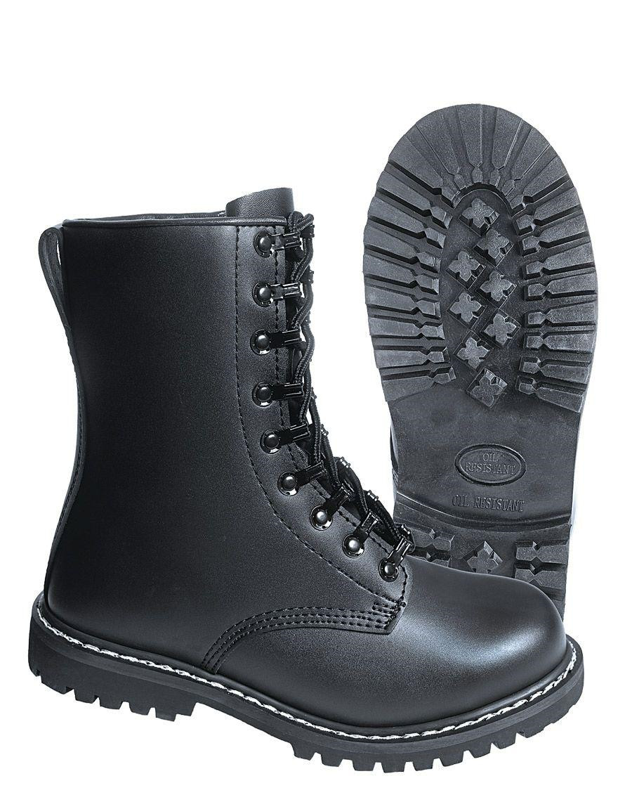 Combat Boots Brandit 9008.2 Springerstiefel Bovver Army 9 eyelet Leather Black 