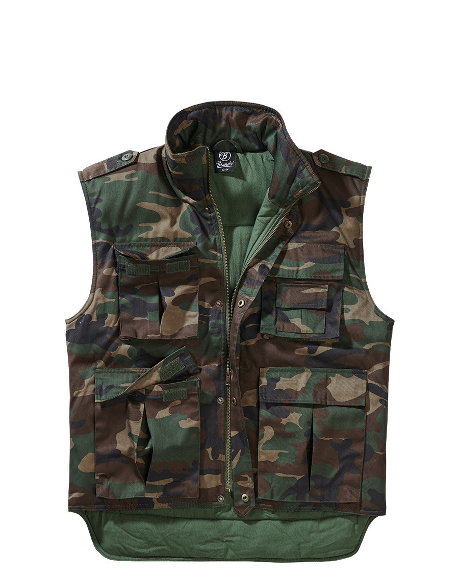 10: Brandit Ranger Vest (Woodland, 3XL)
