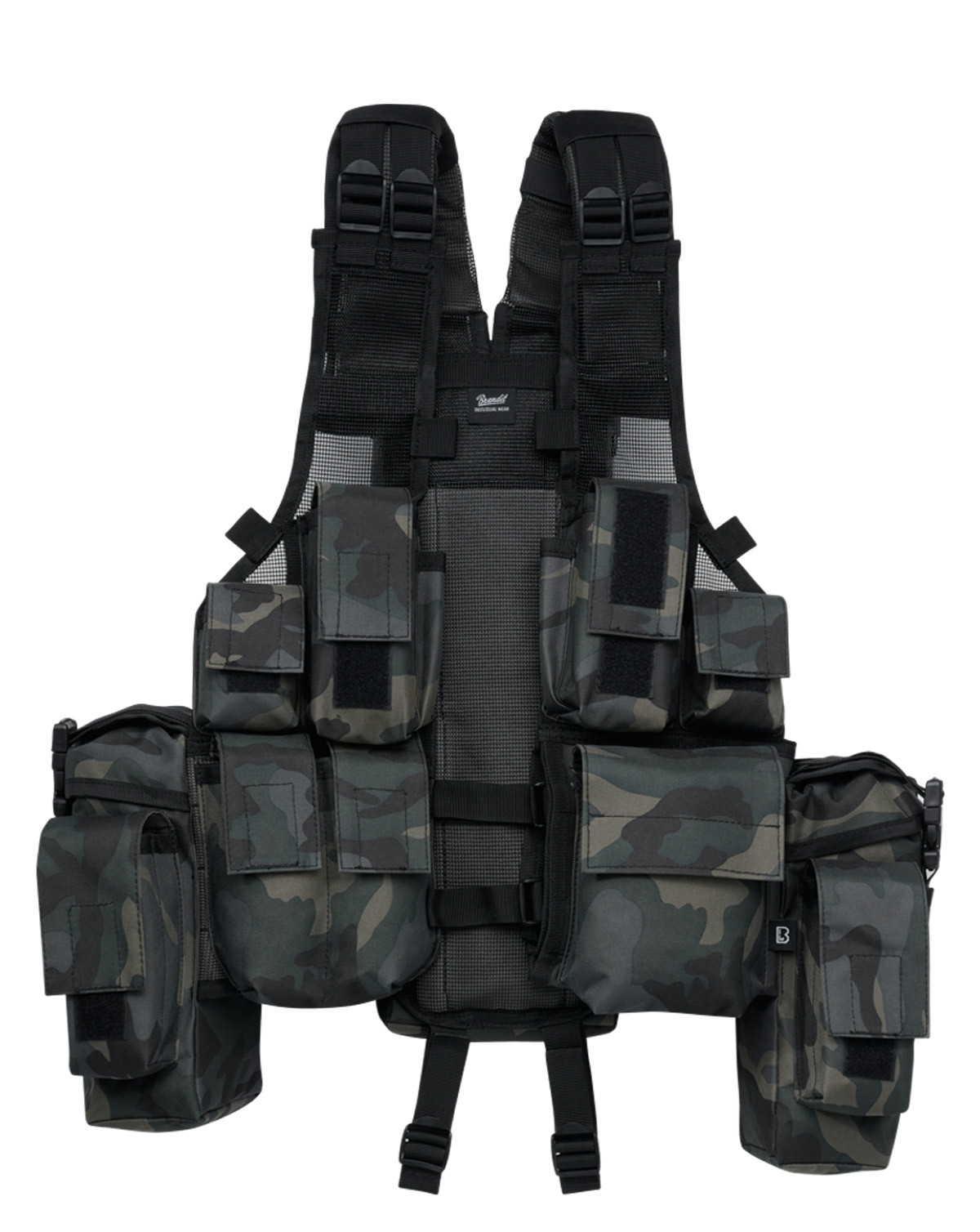 Brandit Tactical Vest (Dark Camo, One Size)