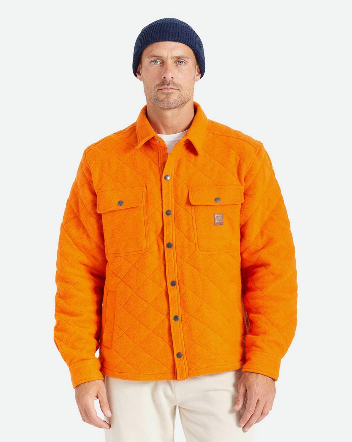 Billede af Brixton Cass Quilted Fleece Jacket (Orange, S)