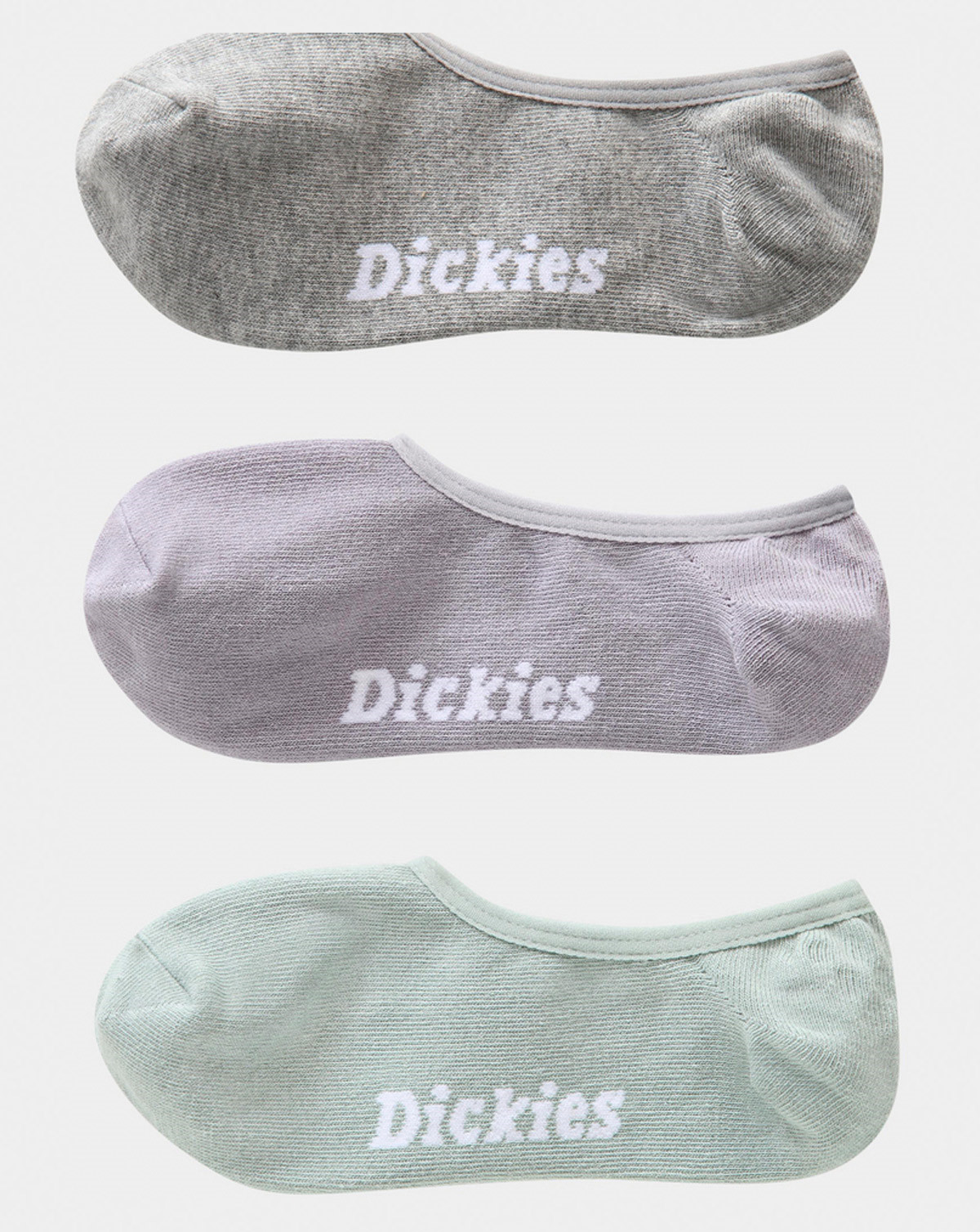 6: Dickies Invisible Socks - 3 Pack (Assorteret, 43-46)