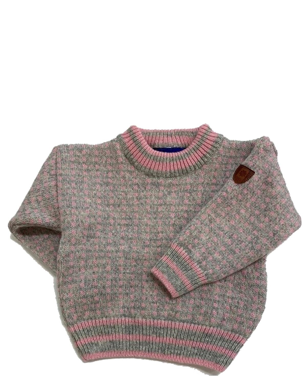 Bråtens Islender Sweater Børn - 100% Uld (Rose Pink, 10)