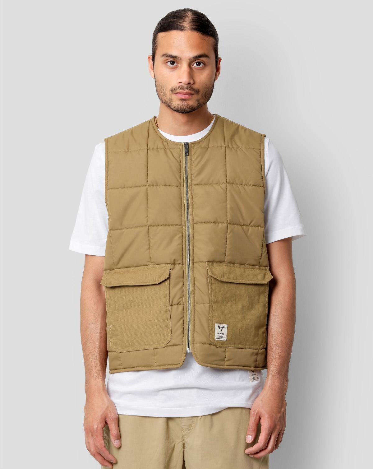 5: Fat Moose Aiden Liner Vest (Khaki, XL)