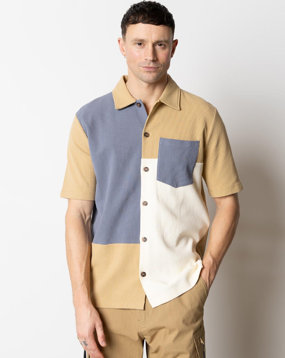 8: Fat Moose Christopher Block Skjorte (Khaki, XL)