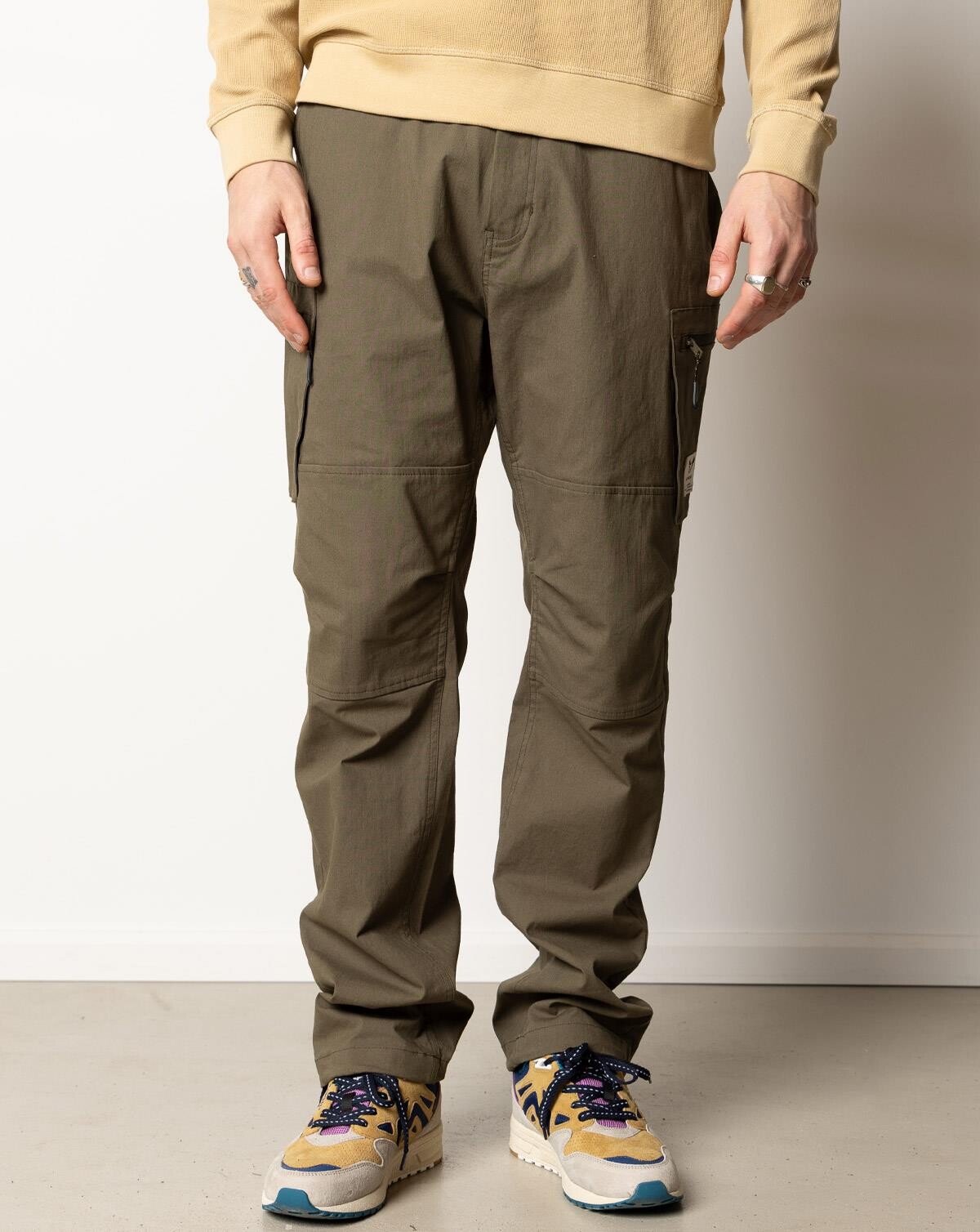 15: Fat Moose Pavement Ripstop Bukser (Army Green, S)