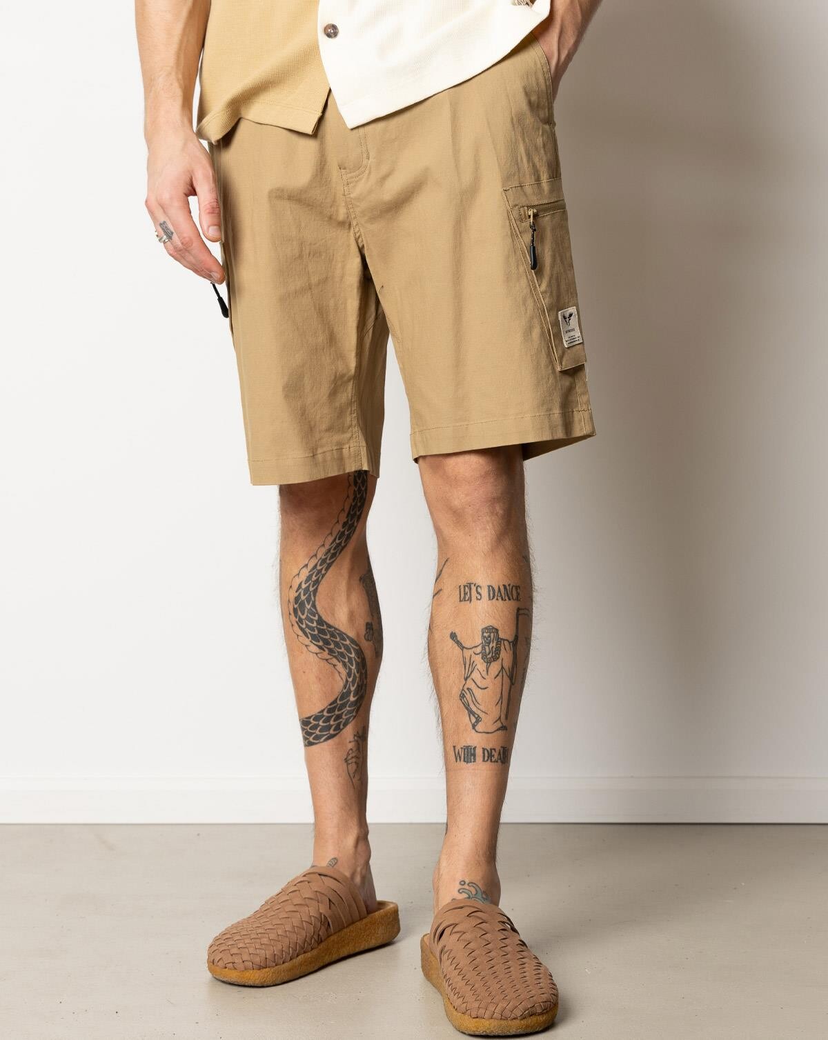 Se Fat Moose Pavement Ripstop Shorts (Khaki, 2XL) hos Army Star