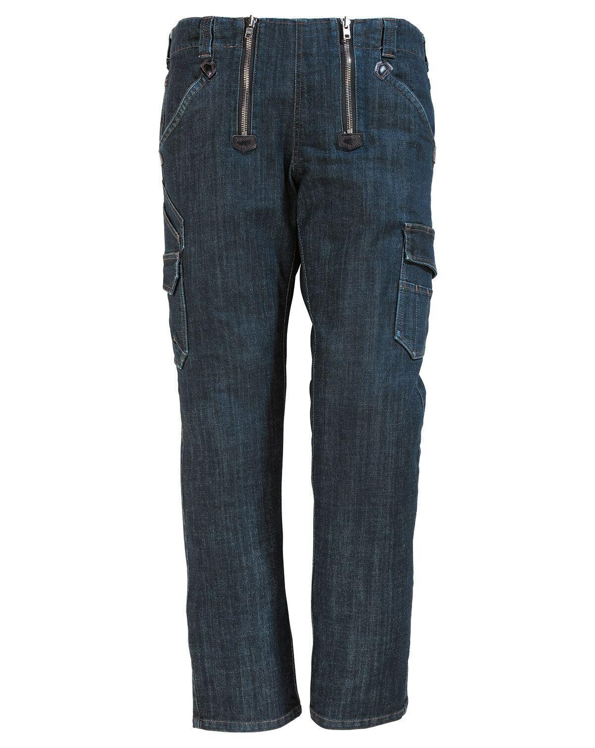 #2 - FHB Naver Bukser i Stretch Jeans - FRIEDHELM (Blå / Sort, W31/L34 - 88)