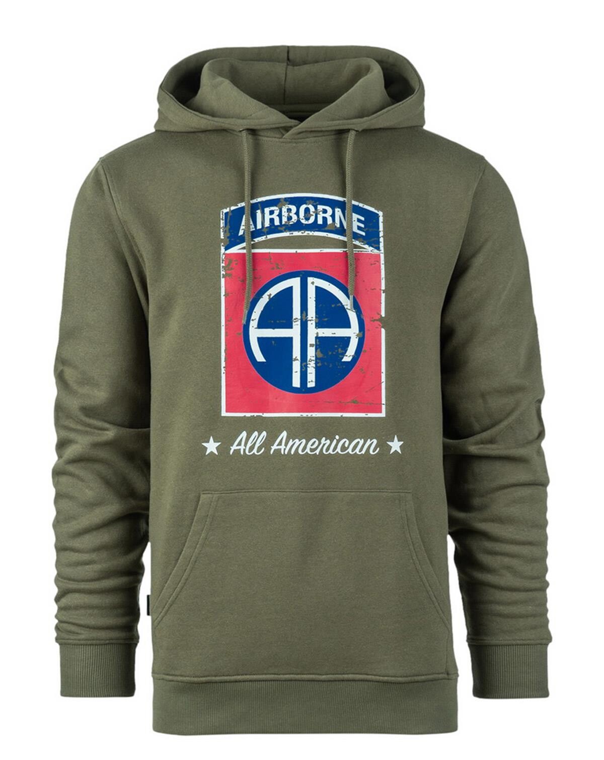 Fostex Hoodie 82nd Airborne Division (Grøn, 2XL)