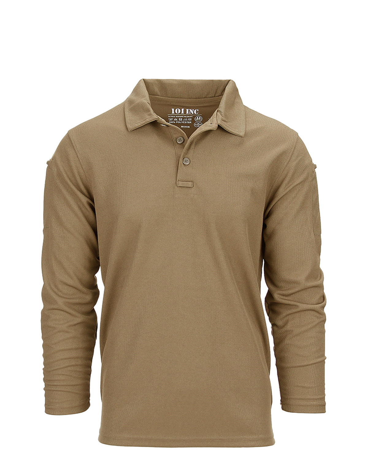 Fostex Tactical Polo Quick Dry Long Sleeve (Coyote Brun, XL)