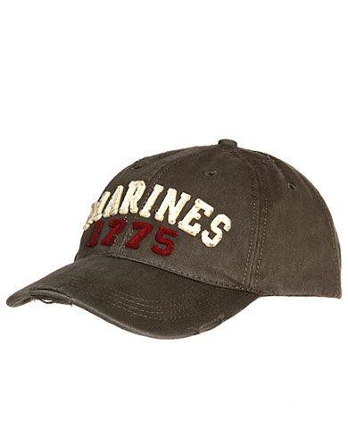 Billede af Fostex Vintage Baseball Caps (Oliven m. Marines, One Size)