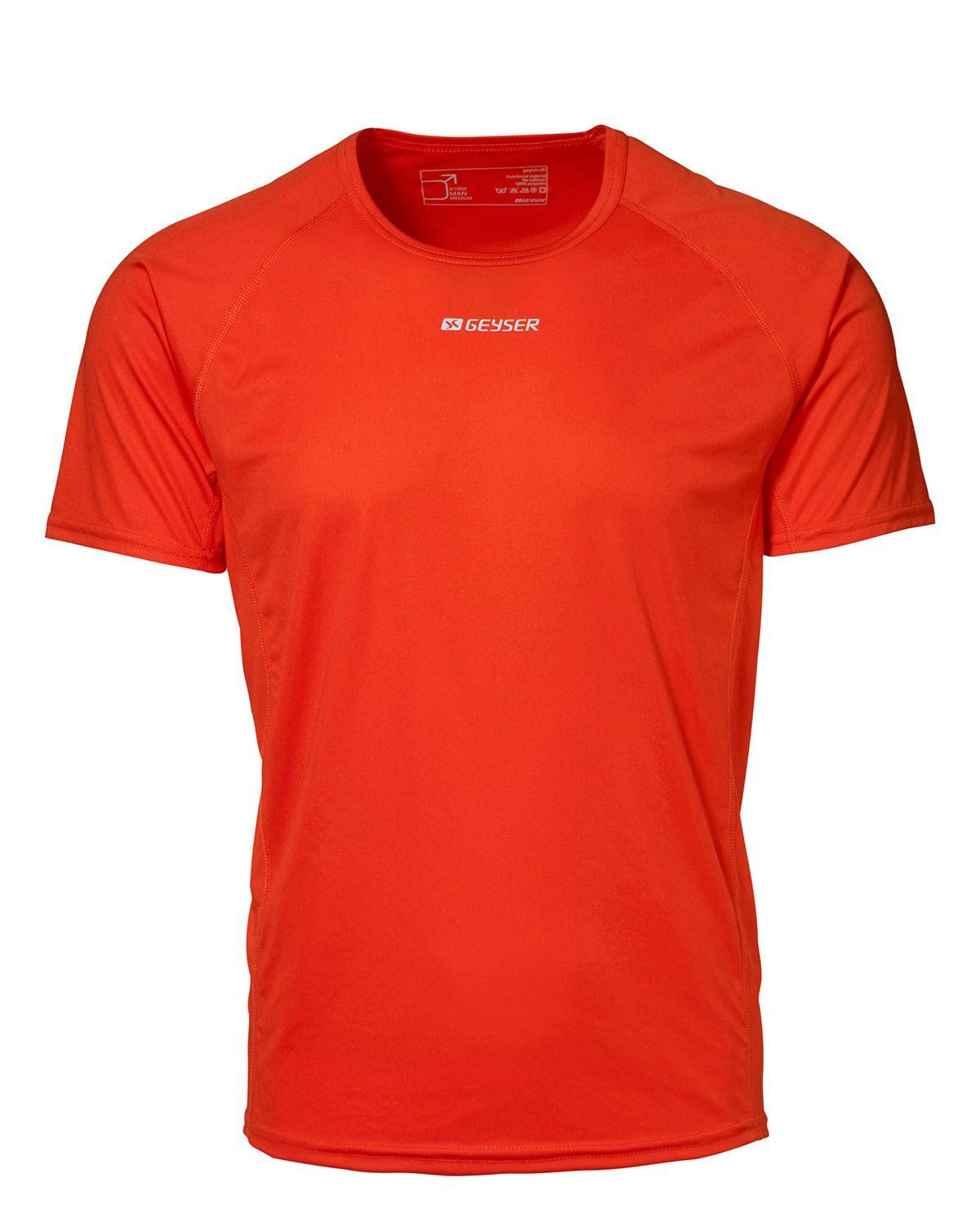 GEYSER Active T-shirt til Herre (Orange, S)